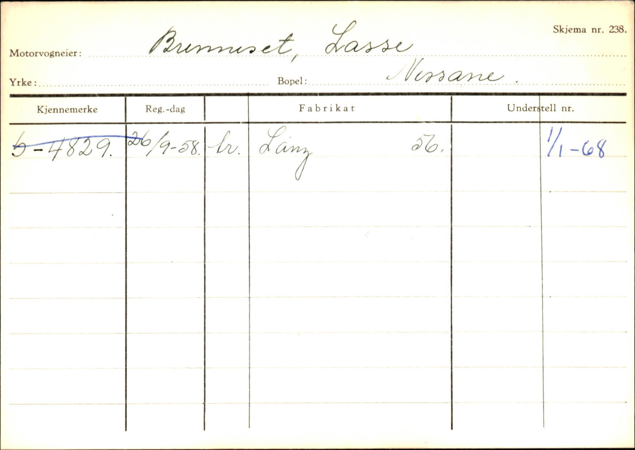 Statens vegvesen, Sogn og Fjordane vegkontor, SAB/A-5301/4/F/L0132: Eigarregister Askvoll A-Å. Balestrand A-Å, 1945-1975, s. 1596