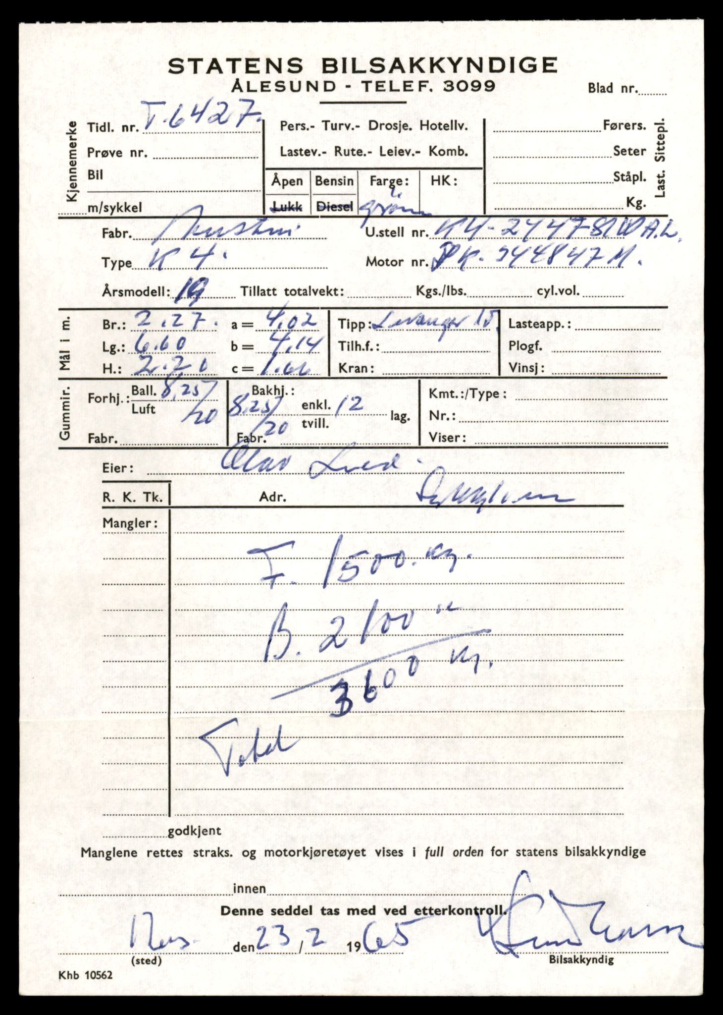 Møre og Romsdal vegkontor - Ålesund trafikkstasjon, AV/SAT-A-4099/F/Fe/L0032: Registreringskort for kjøretøy T 11997 - T 12149, 1927-1998, s. 849