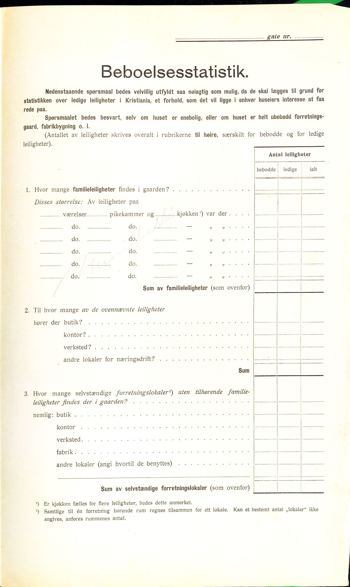 OBA, Kommunal folketelling 1.2.1912 for Kristiania, 1912, s. 1061