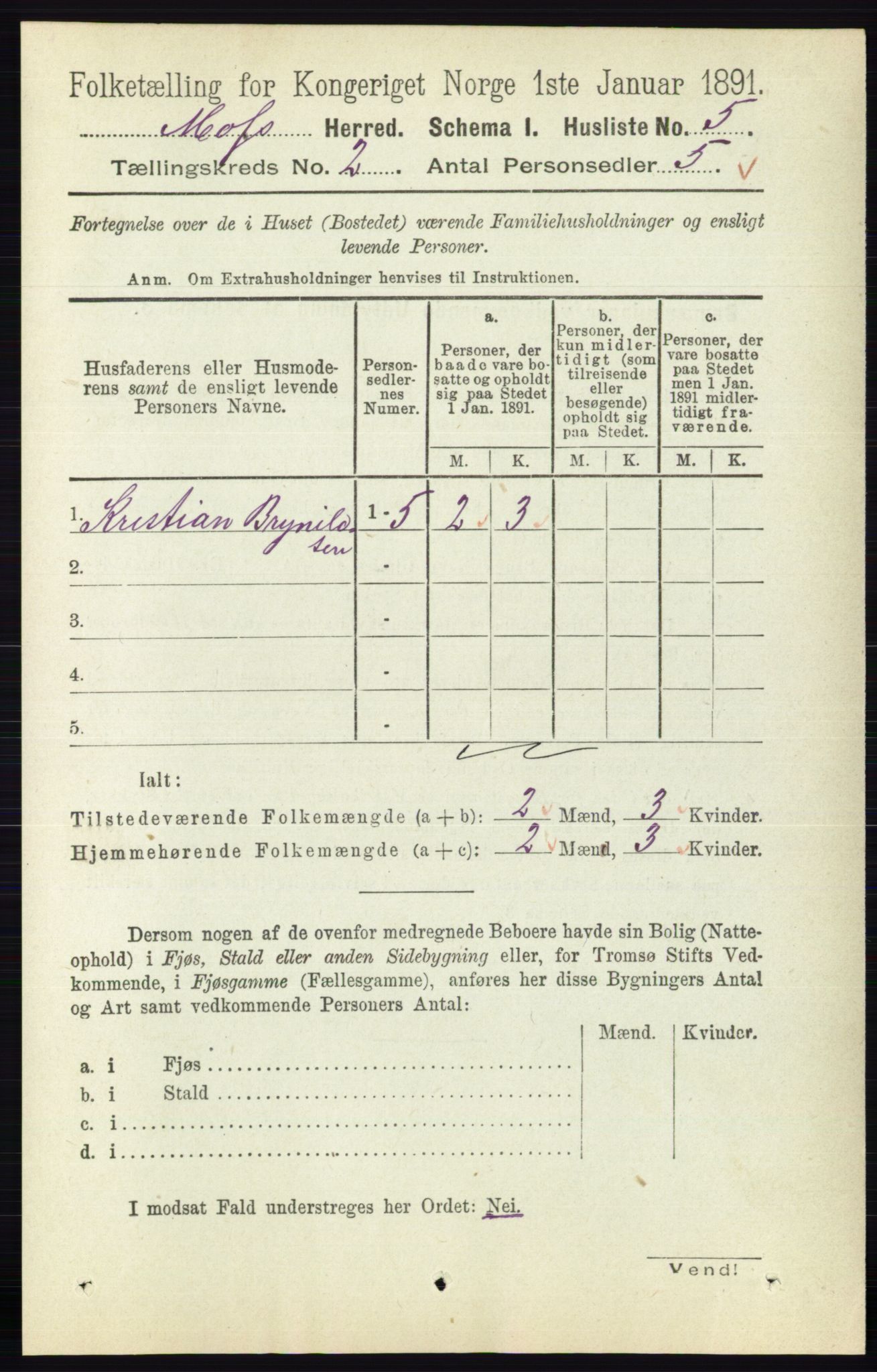 RA, Folketelling 1891 for 0194 Moss herred, 1891, s. 813