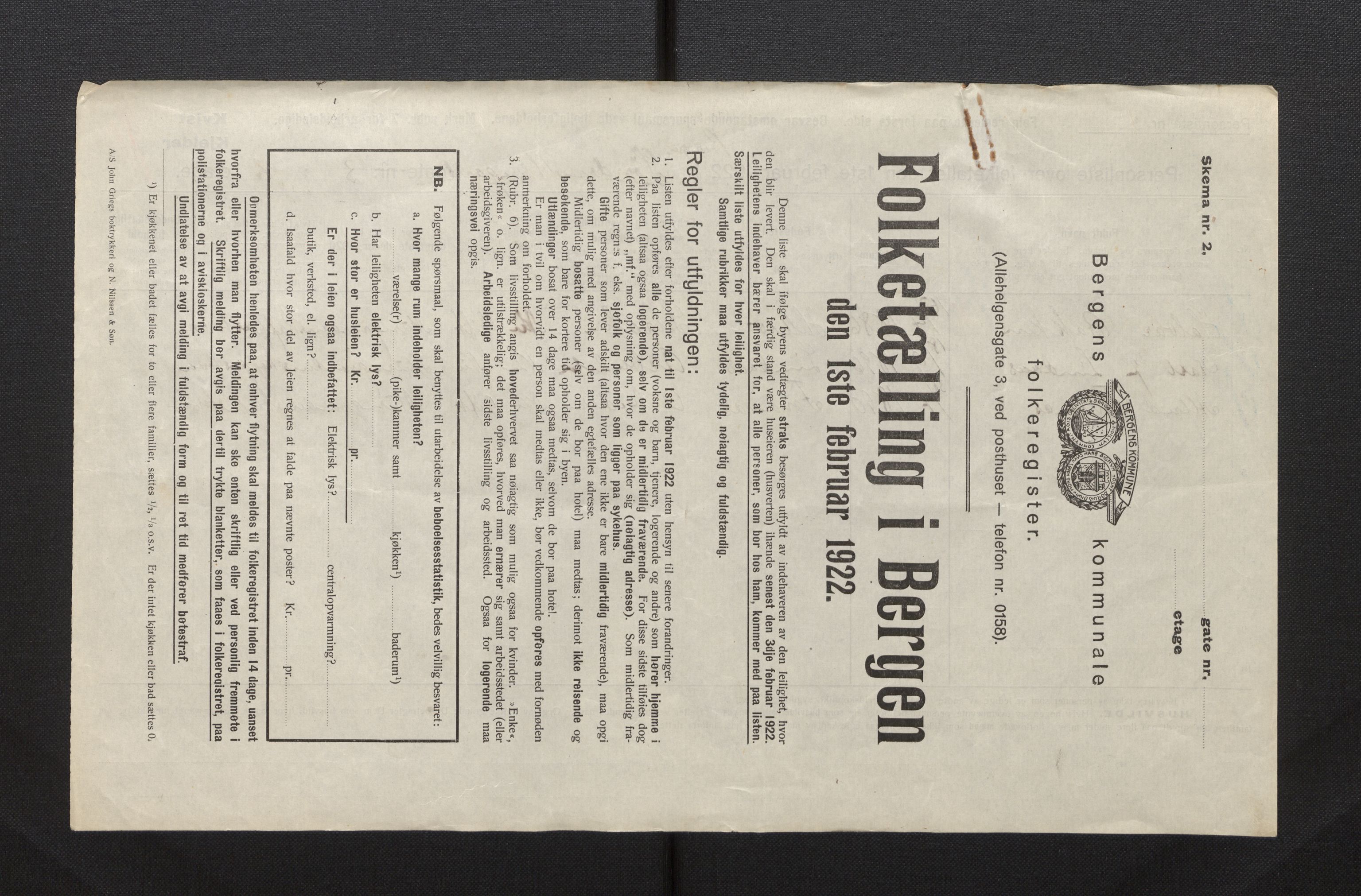 SAB, Kommunal folketelling 1922 for Bergen kjøpstad, 1922, s. 25682