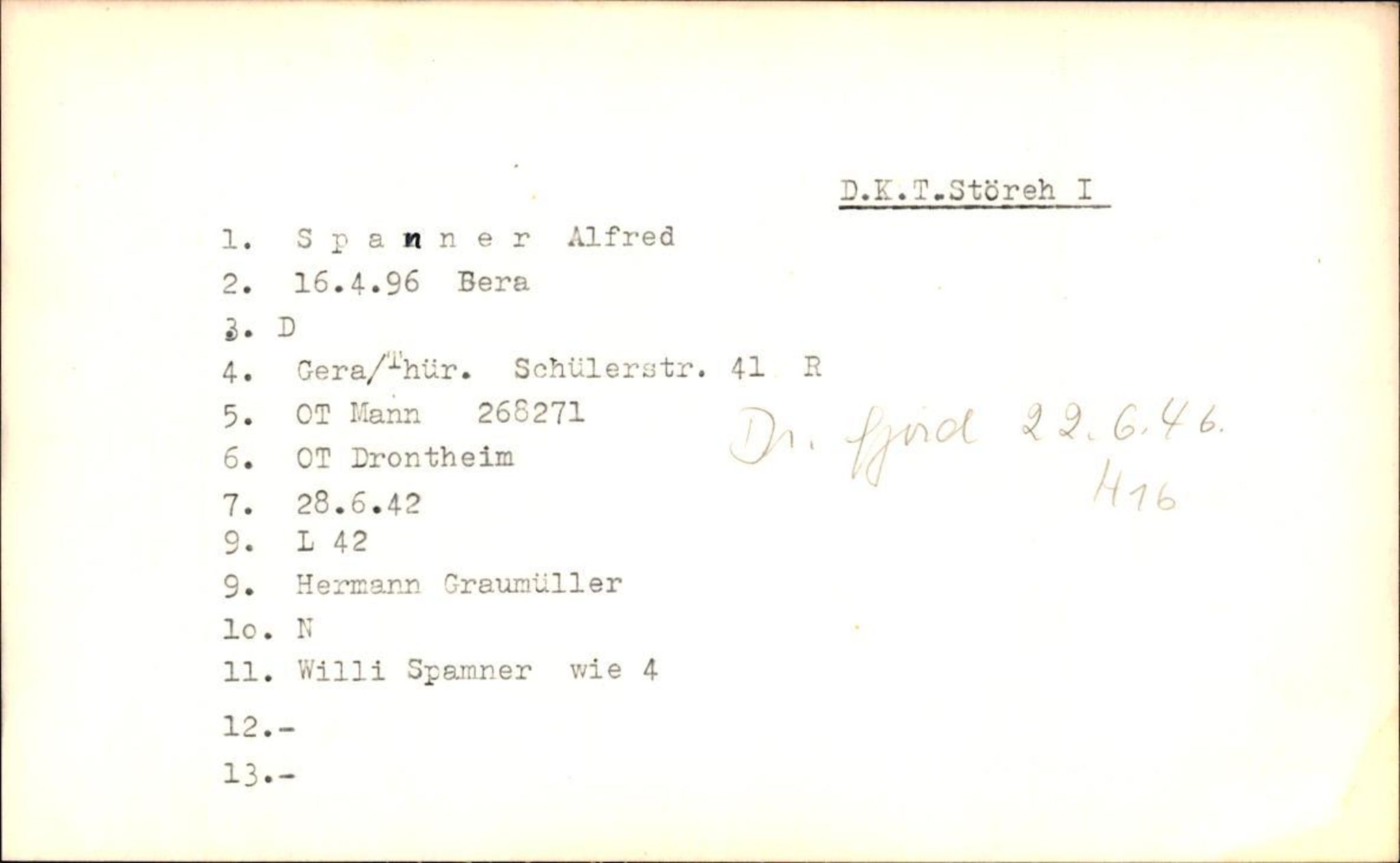 Hjemsendte tyskere , AV/RA-RAFA-6487/D/Db/L0026: Sowinski-Taubeld, 1945-1947, s. 18