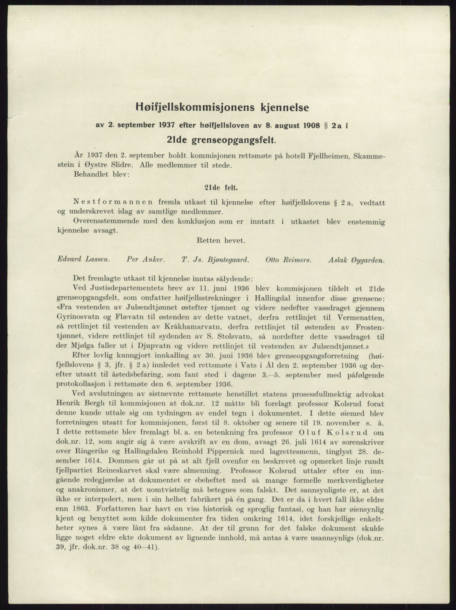 Høyfjellskommisjonen, RA/S-1546/X/Xa/L0001: Nr. 1-33, 1909-1953, s. 6435