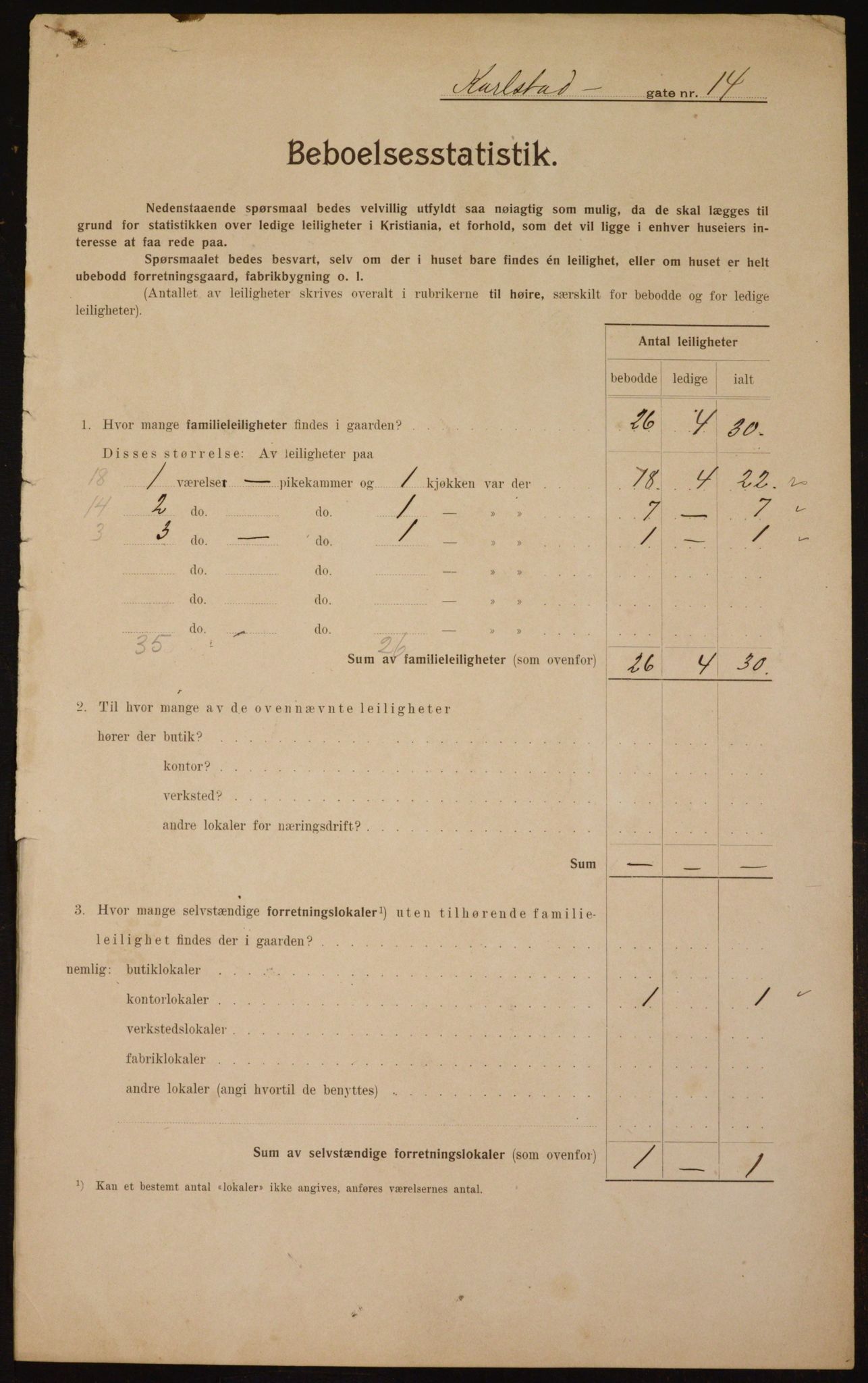 OBA, Kommunal folketelling 1.2.1910 for Kristiania, 1910, s. 47685