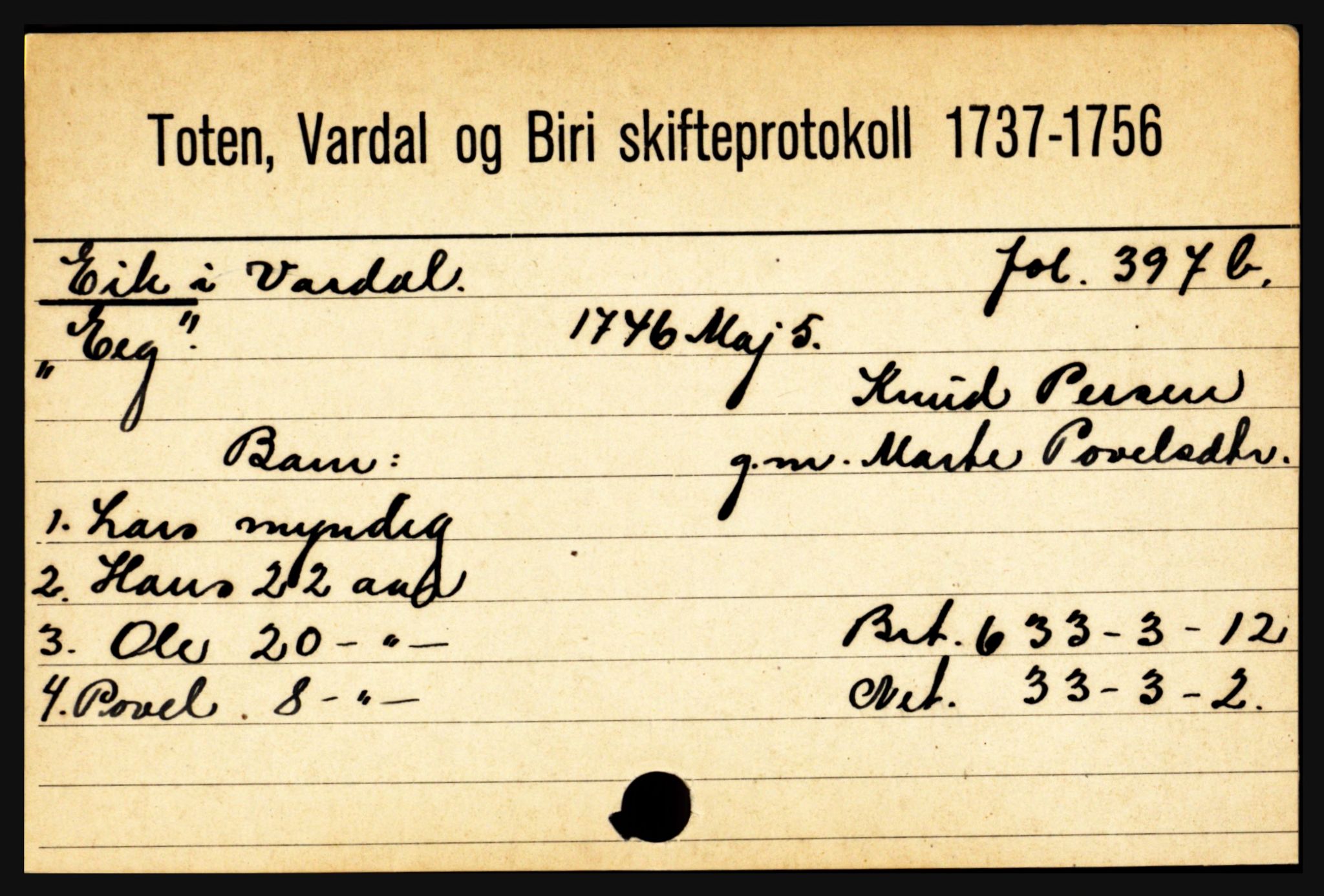 Toten tingrett, SAH/TING-006/J, 1657-1903, s. 4075