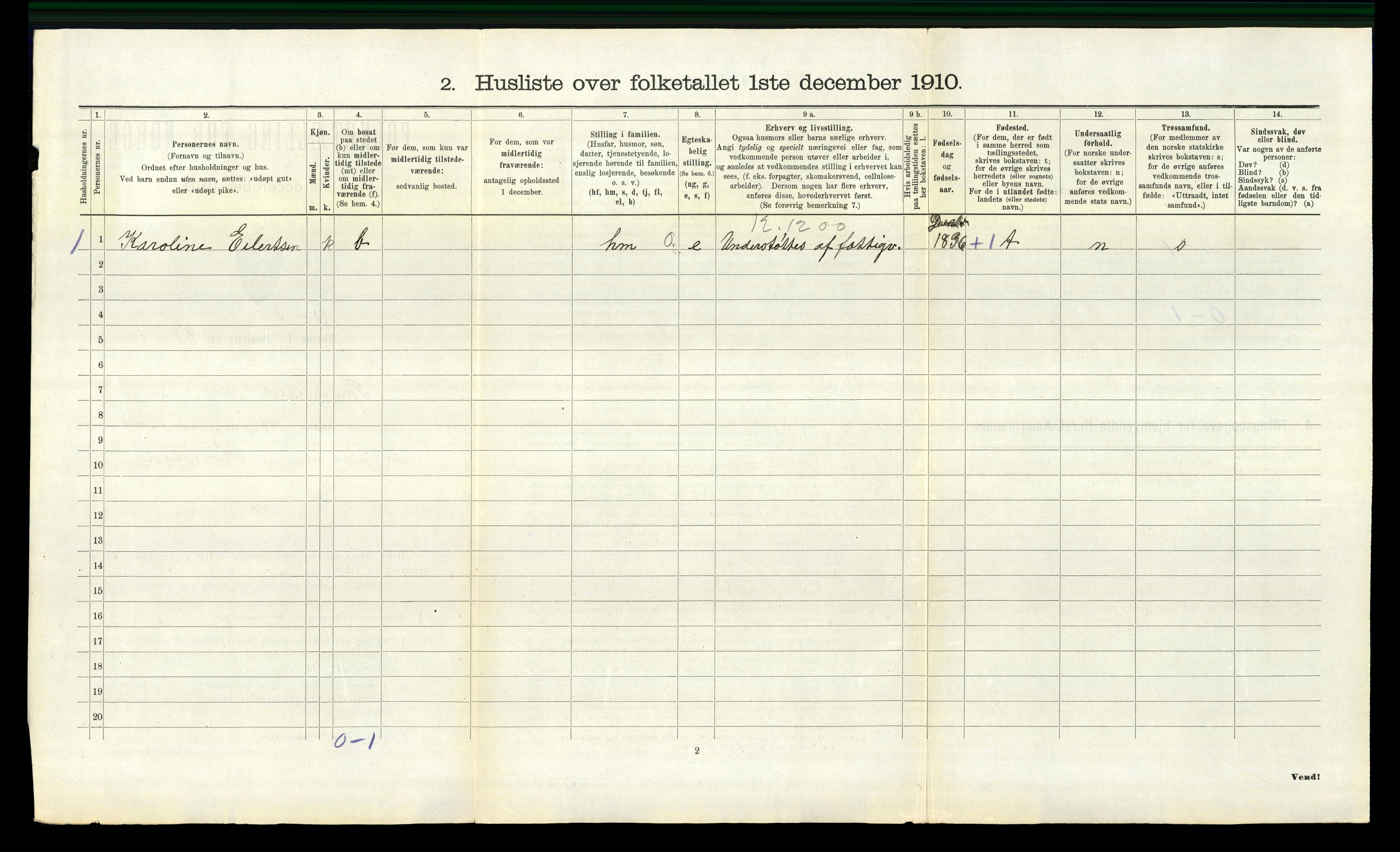 RA, Folketelling 1910 for 1030 Spangereid herred, 1910, s. 558