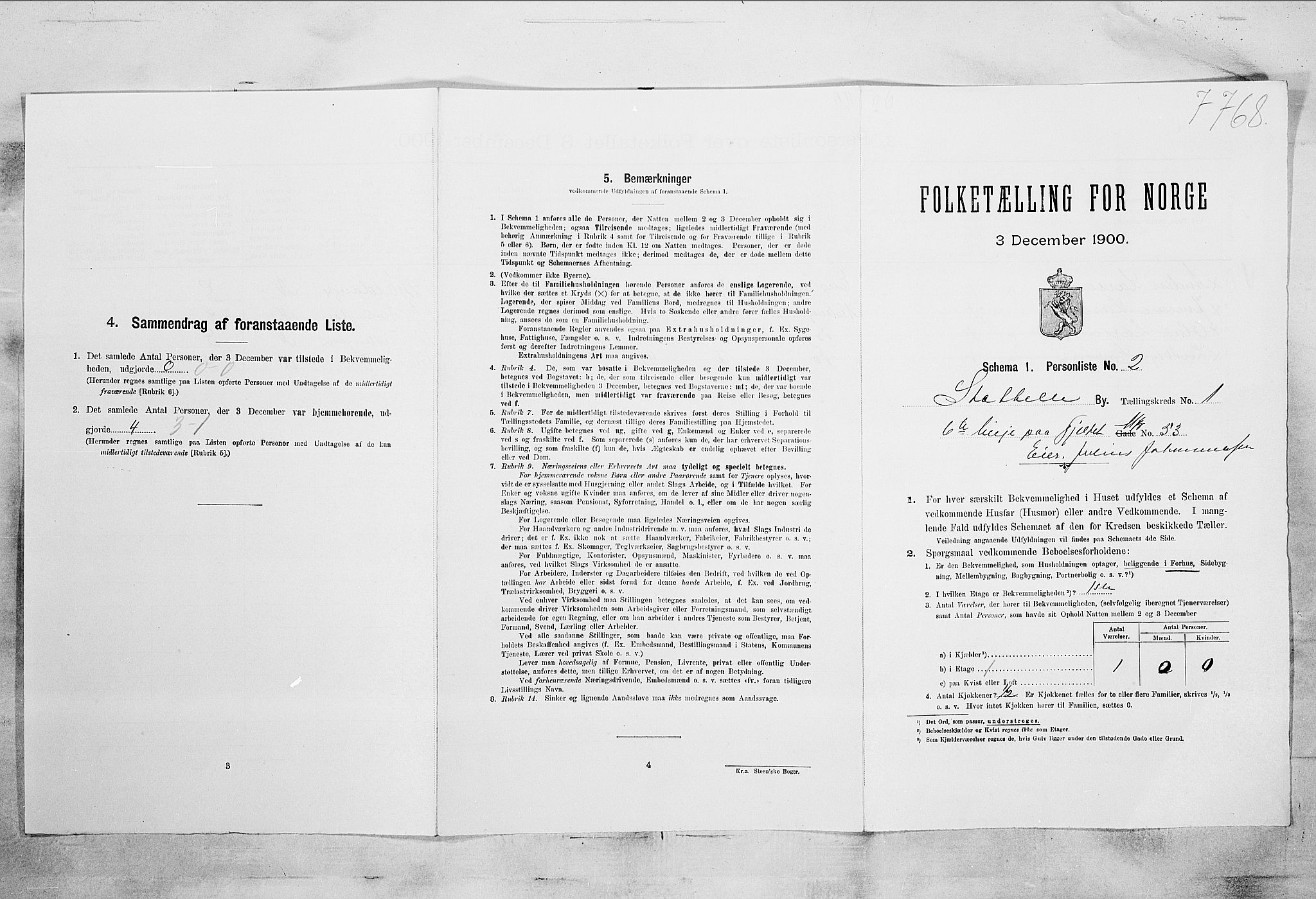 SAKO, Folketelling 1900 for 0803 Stathelle ladested, 1900, s. 152