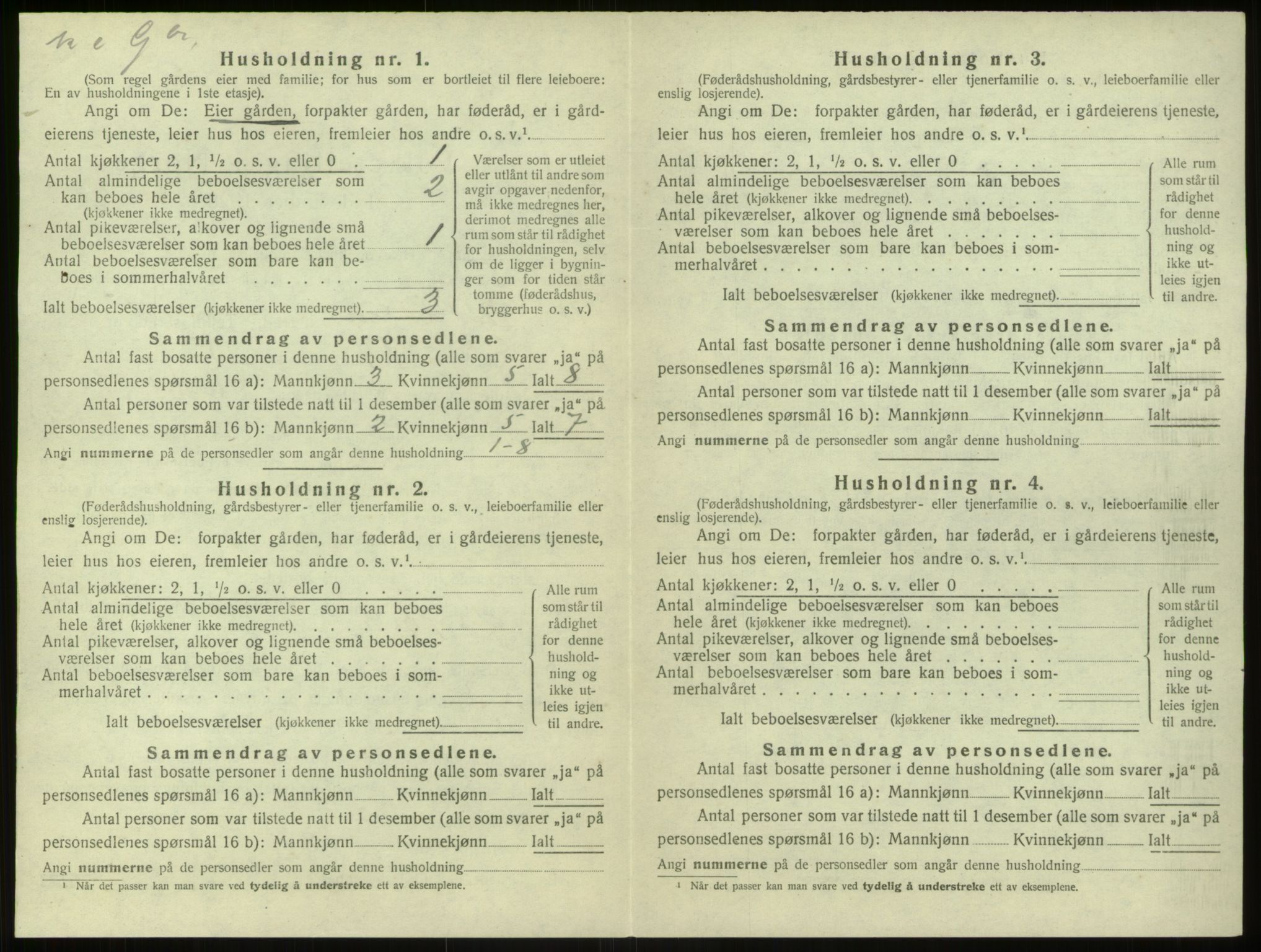 SAB, Folketelling 1920 for 1252 Modalen herred, 1920, s. 112