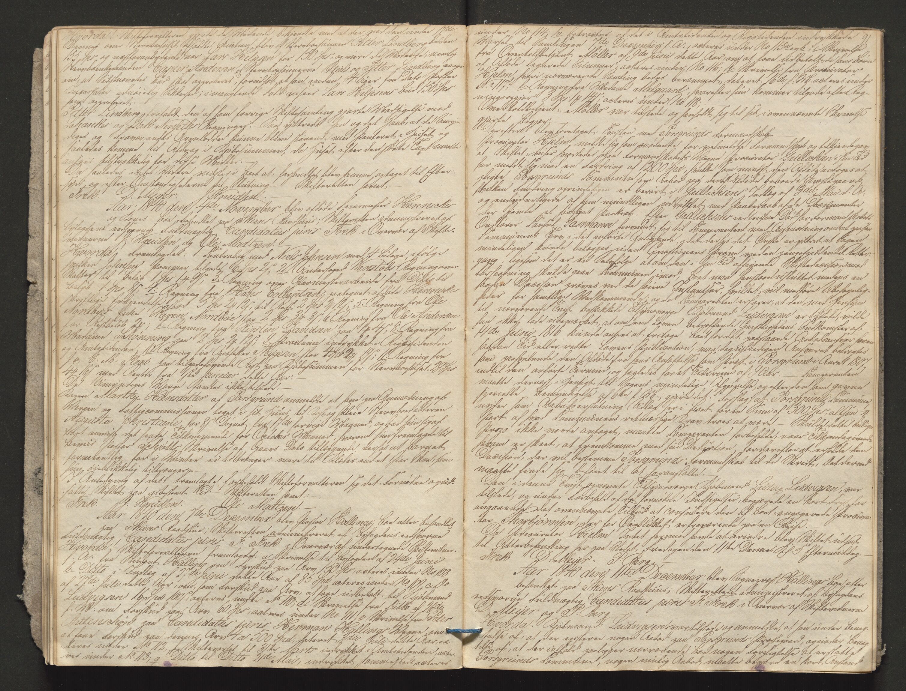 Porsgrunn byfogd, AV/SAKO-A-106/H/Hb/L0003: Skifteprotokoll, 1839-1842, s. 90-91