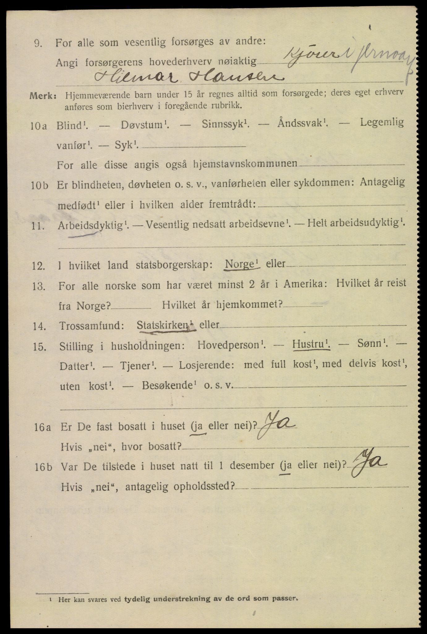 SAK, Folketelling 1920 for 1001 Kristiansand kjøpstad, 1920, s. 23532