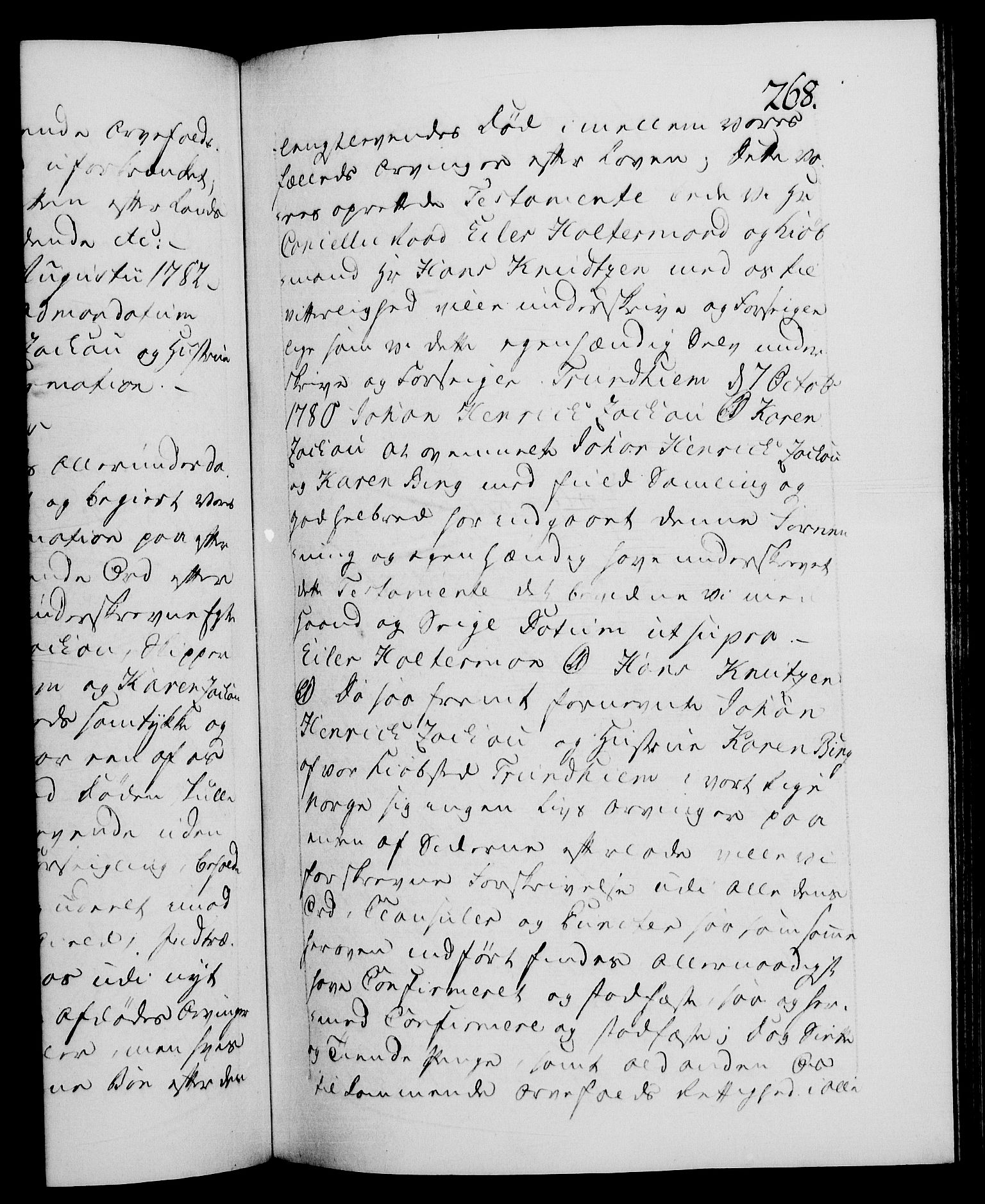 Danske Kanselli 1572-1799, RA/EA-3023/F/Fc/Fca/Fcaa/L0049: Norske registre, 1782-1783, s. 268a