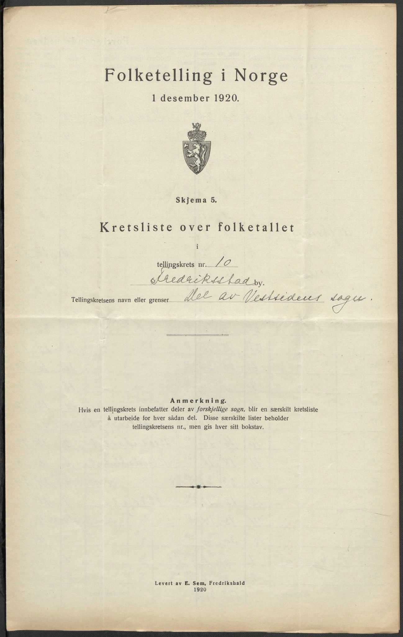 SAO, Folketelling 1920 for 0103 Fredrikstad kjøpstad, 1920, s. 32