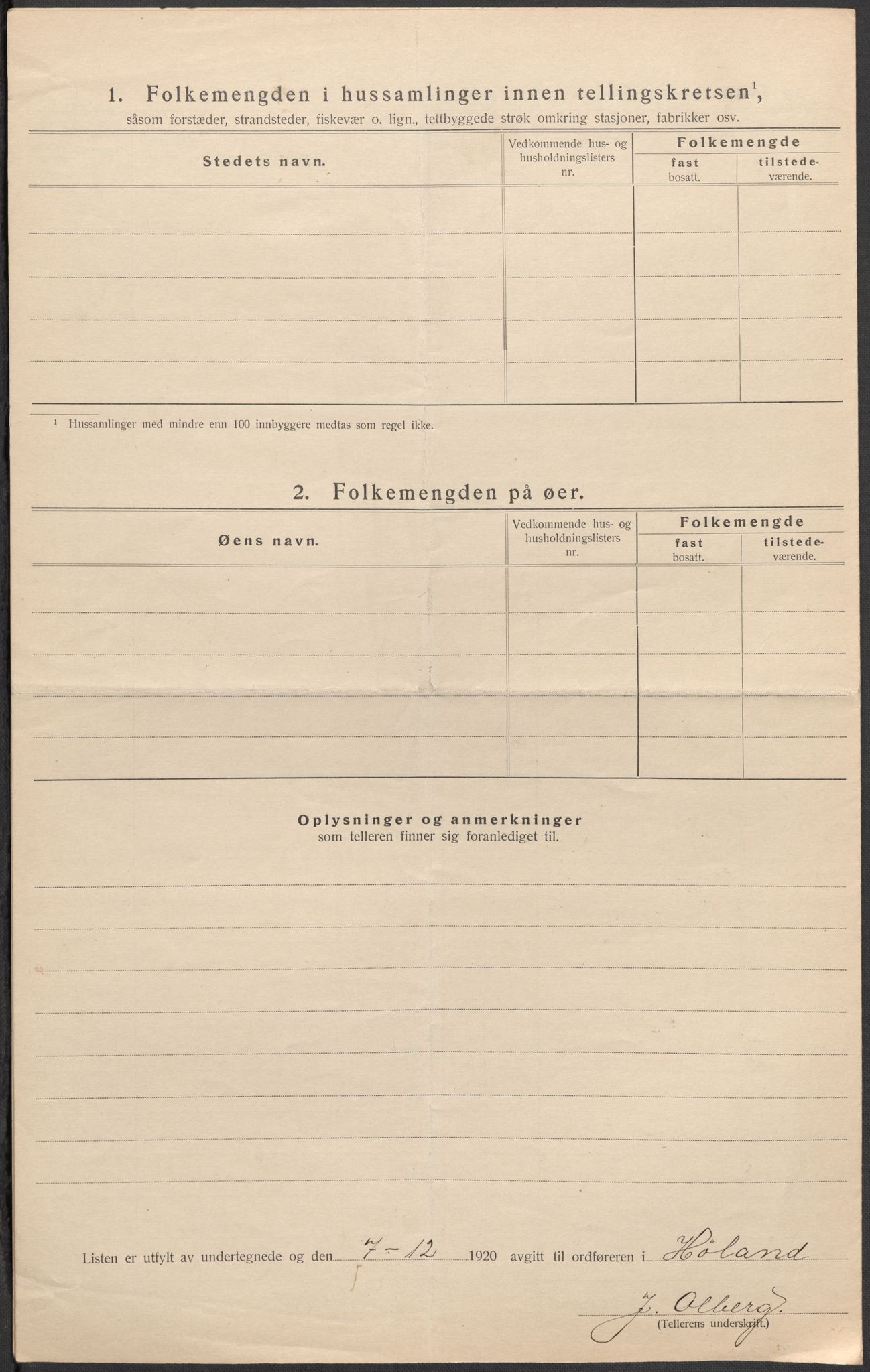 SAO, Folketelling 1920 for 0221 Høland herred, 1920, s. 48