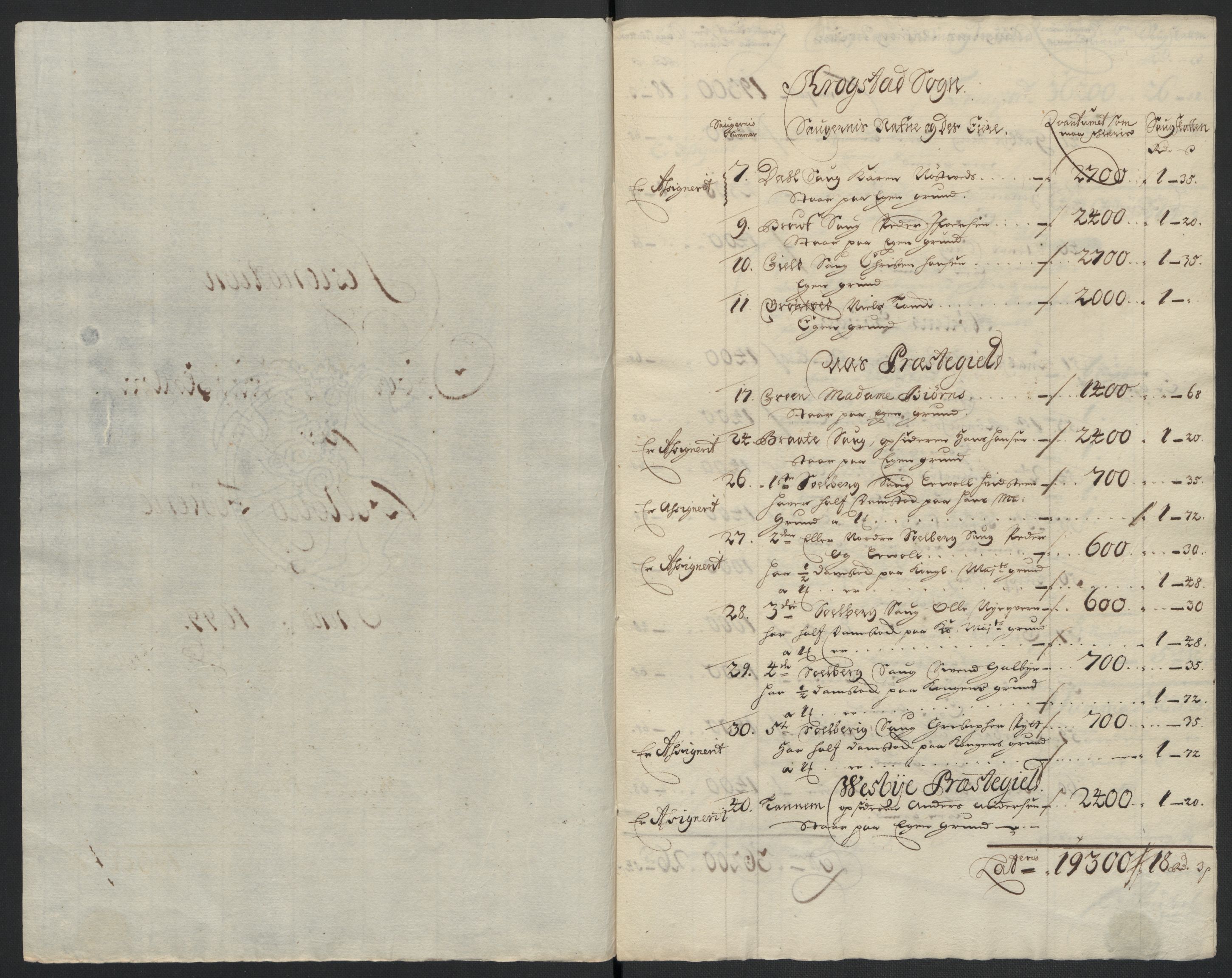 Rentekammeret inntil 1814, Reviderte regnskaper, Fogderegnskap, RA/EA-4092/R10/L0442: Fogderegnskap Aker og Follo, 1699, s. 211