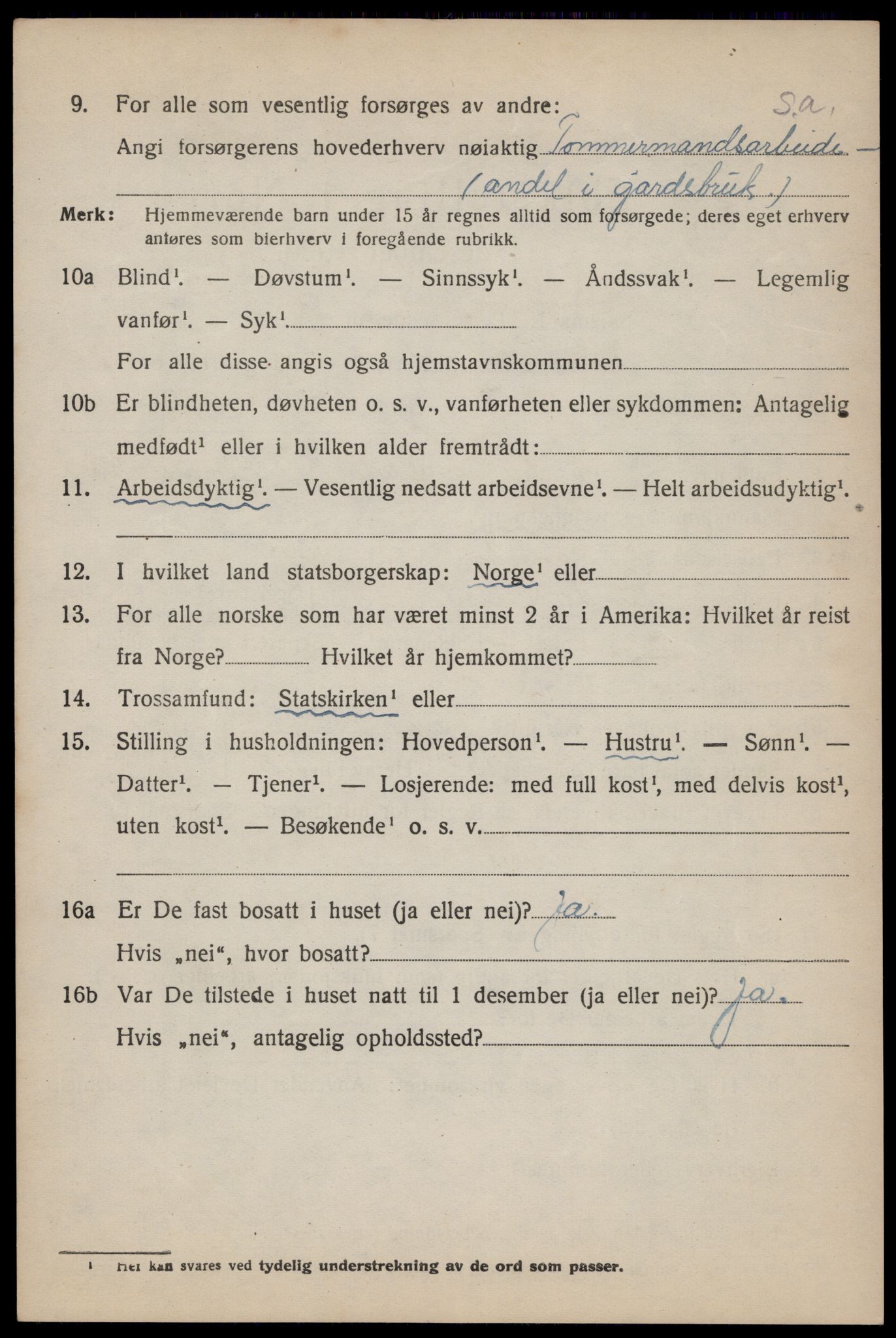 SAST, Folketelling 1920 for 1129 Forsand herred, 1920, s. 1294