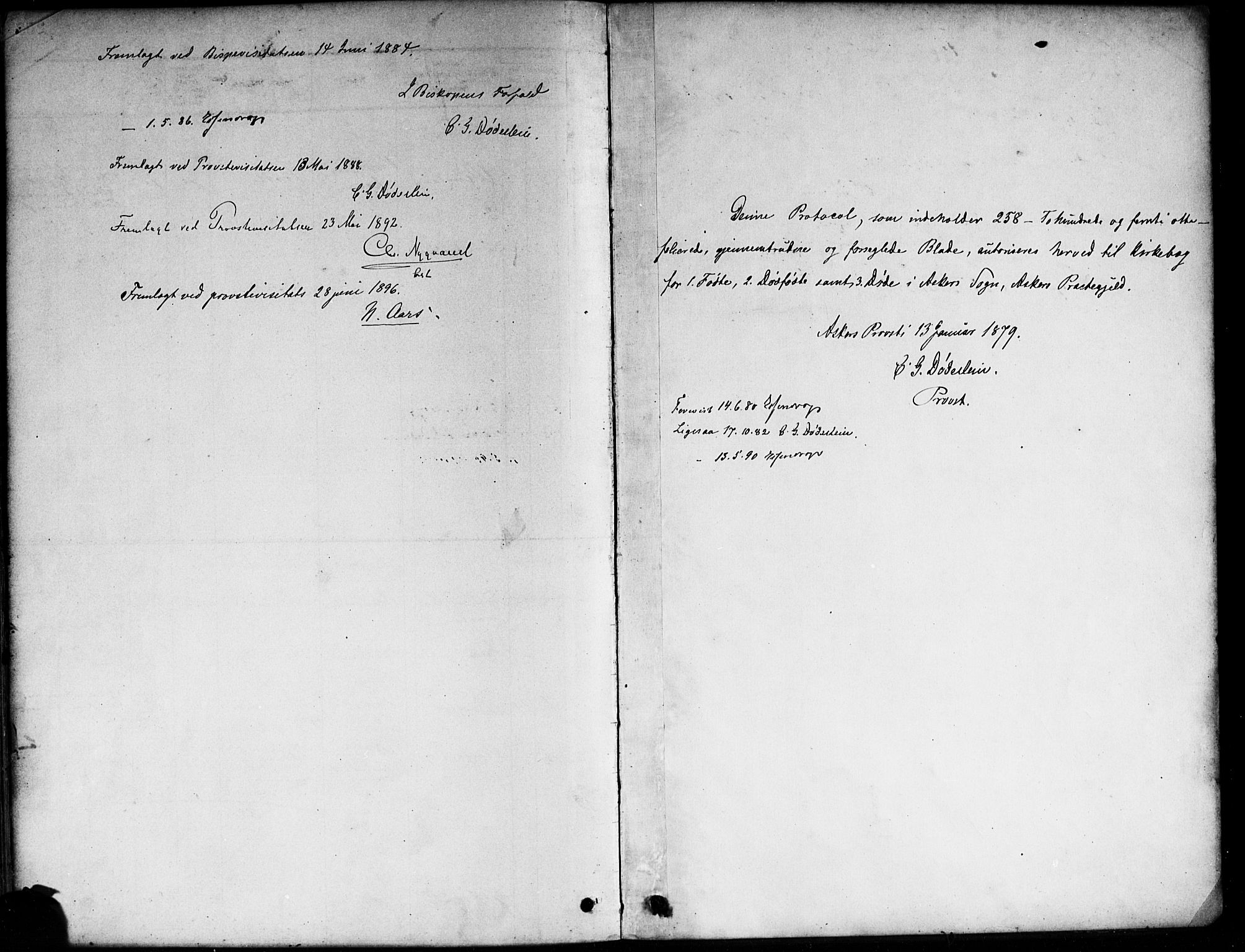 Asker prestekontor Kirkebøker, SAO/A-10256a/F/Fa/L0013: Ministerialbok nr. I 13, 1879-1896
