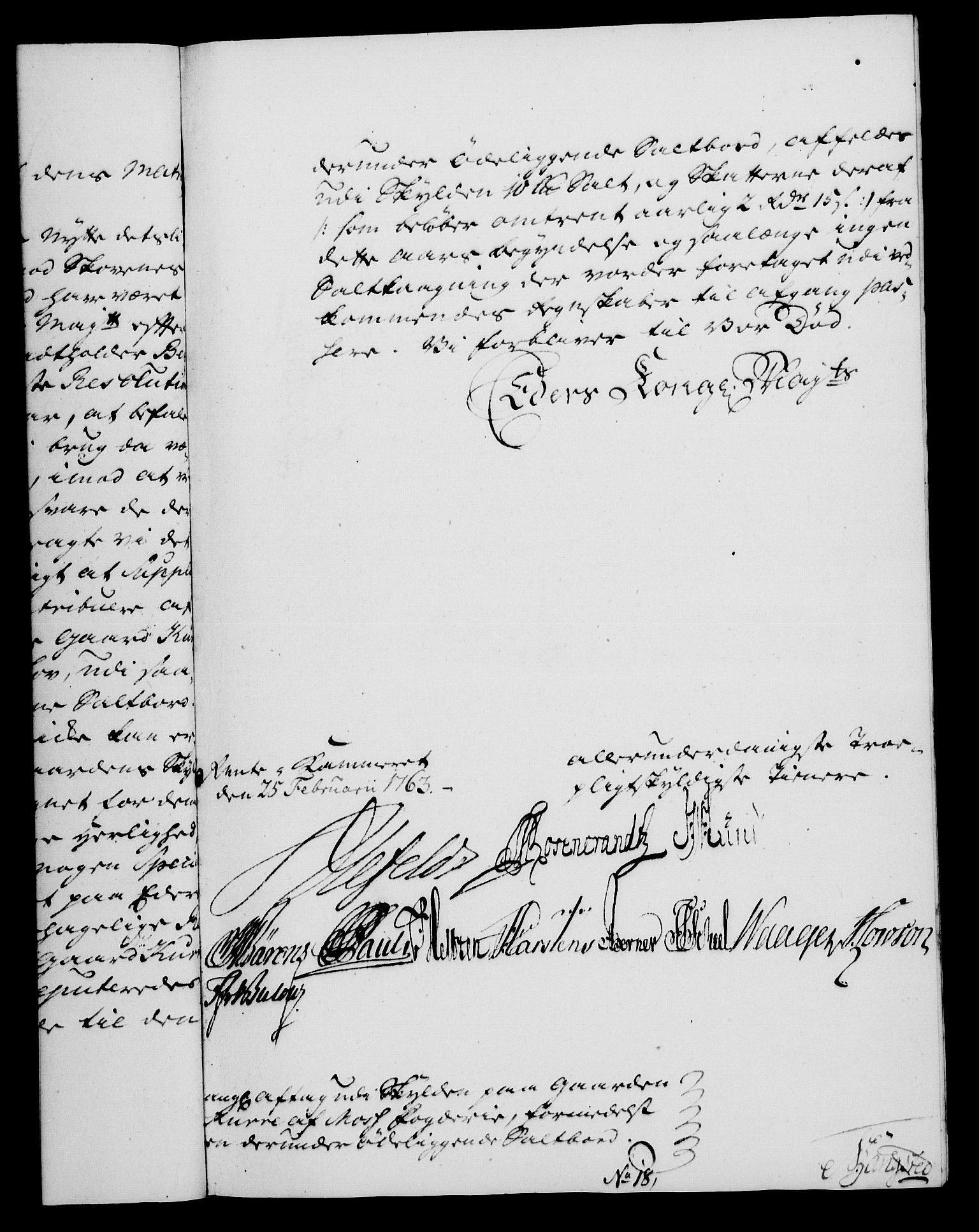 Rentekammeret, Kammerkanselliet, RA/EA-3111/G/Gf/Gfa/L0045: Norsk relasjons- og resolusjonsprotokoll (merket RK 52.45), 1763, s. 114