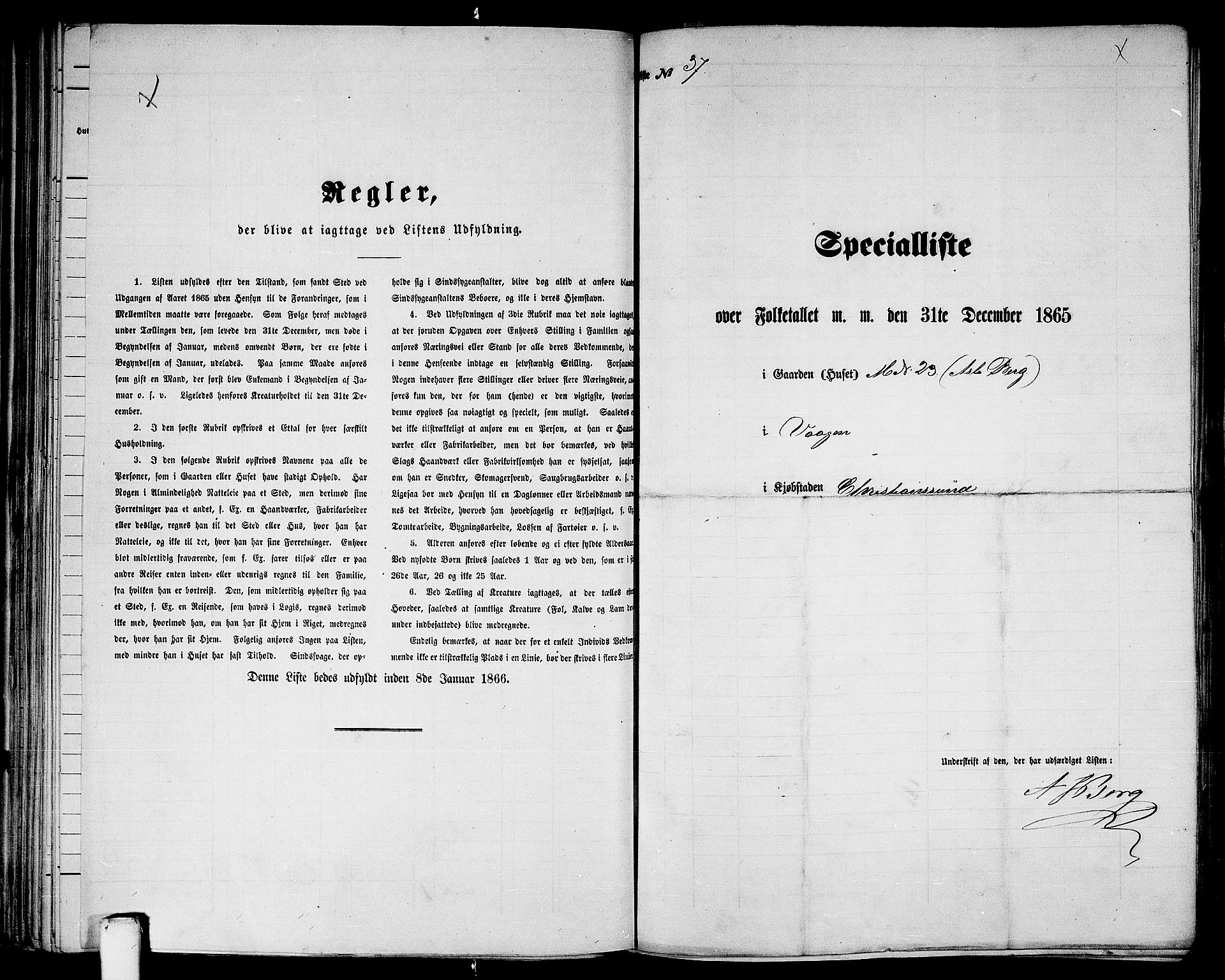 RA, Folketelling 1865 for 1503B Kristiansund prestegjeld, Kristiansund kjøpstad, 1865, s. 82