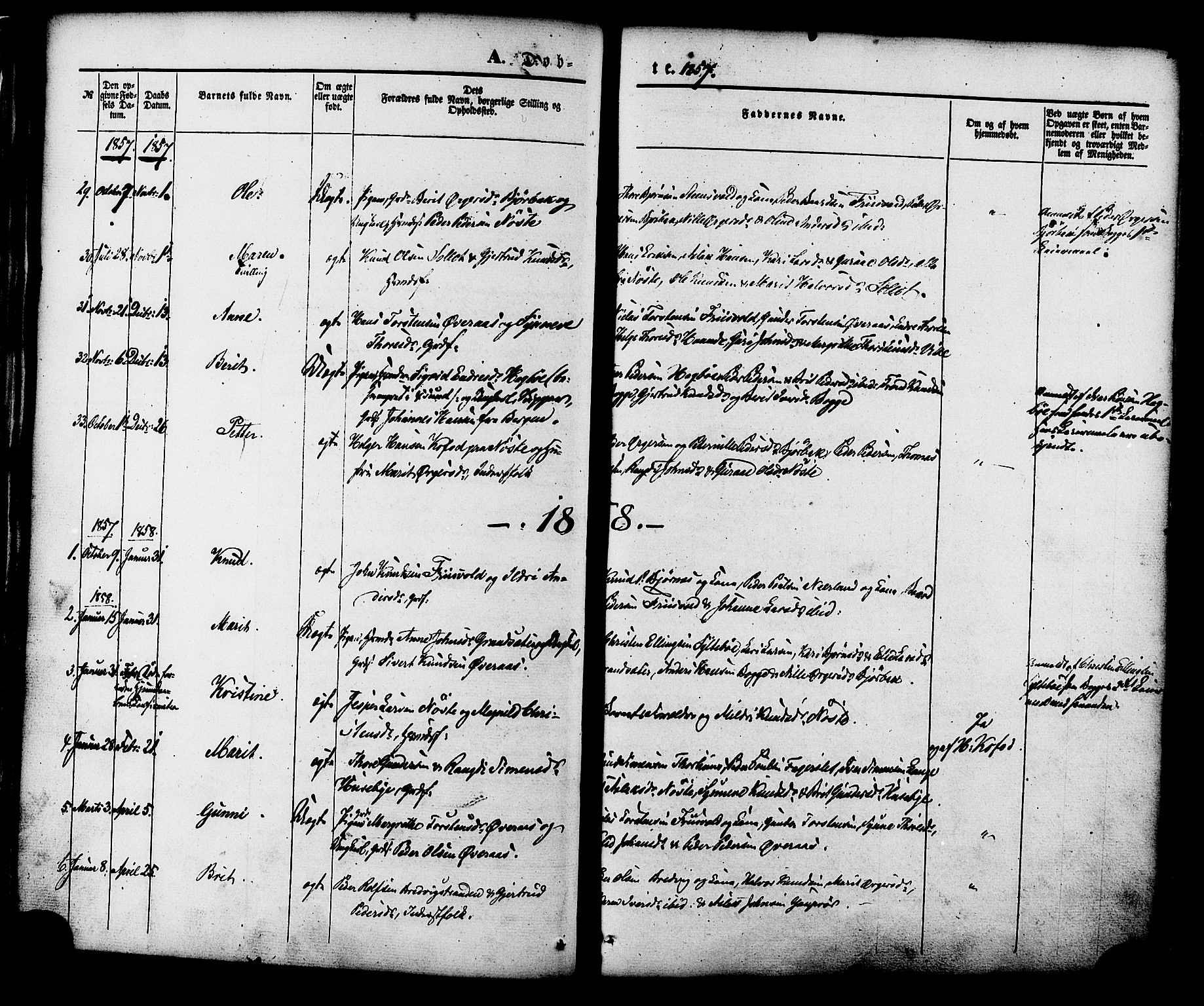 Ministerialprotokoller, klokkerbøker og fødselsregistre - Møre og Romsdal, AV/SAT-A-1454/552/L0637: Ministerialbok nr. 552A01, 1845-1879, s. 30