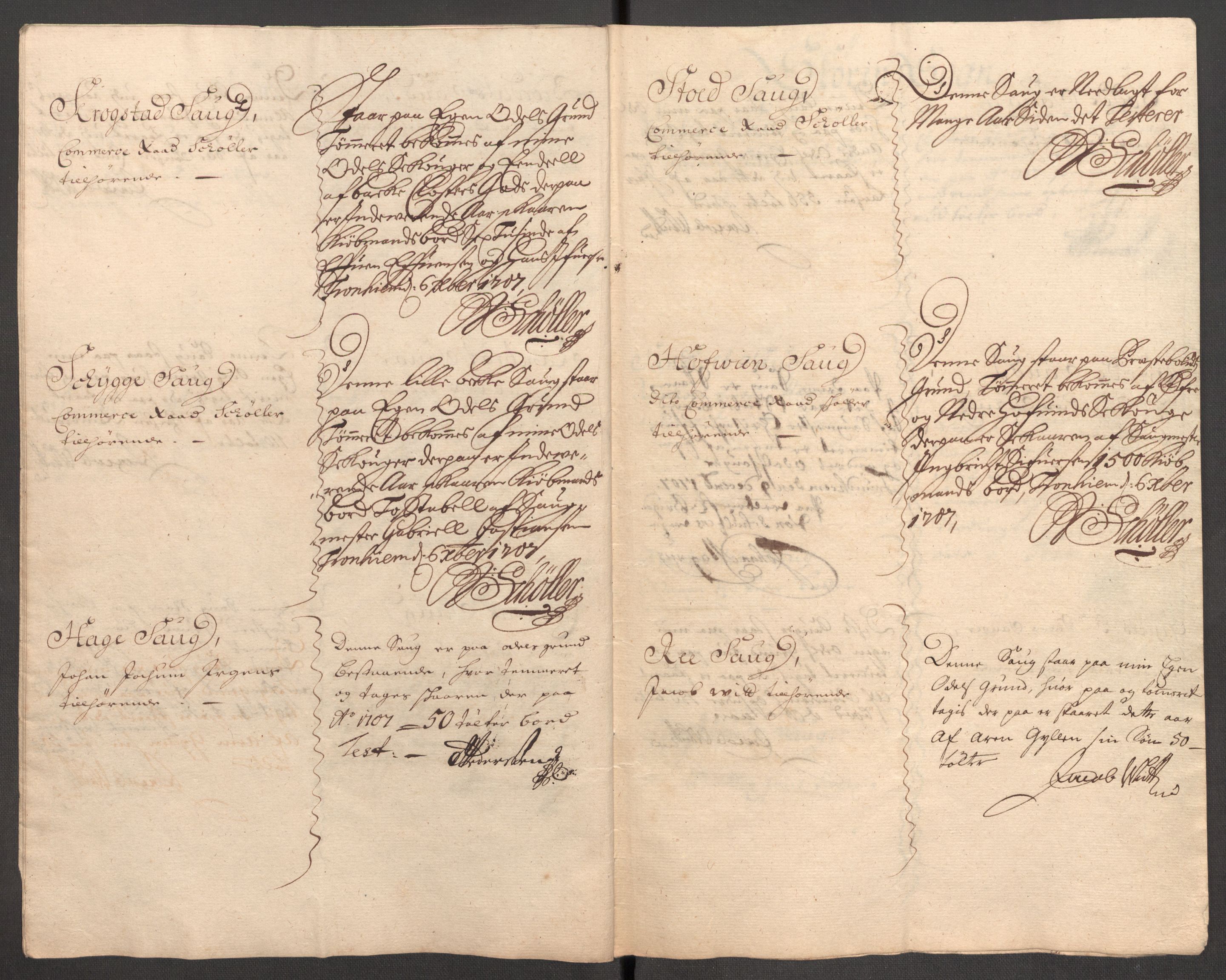 Rentekammeret inntil 1814, Reviderte regnskaper, Fogderegnskap, AV/RA-EA-4092/R60/L3957: Fogderegnskap Orkdal og Gauldal, 1707, s. 216