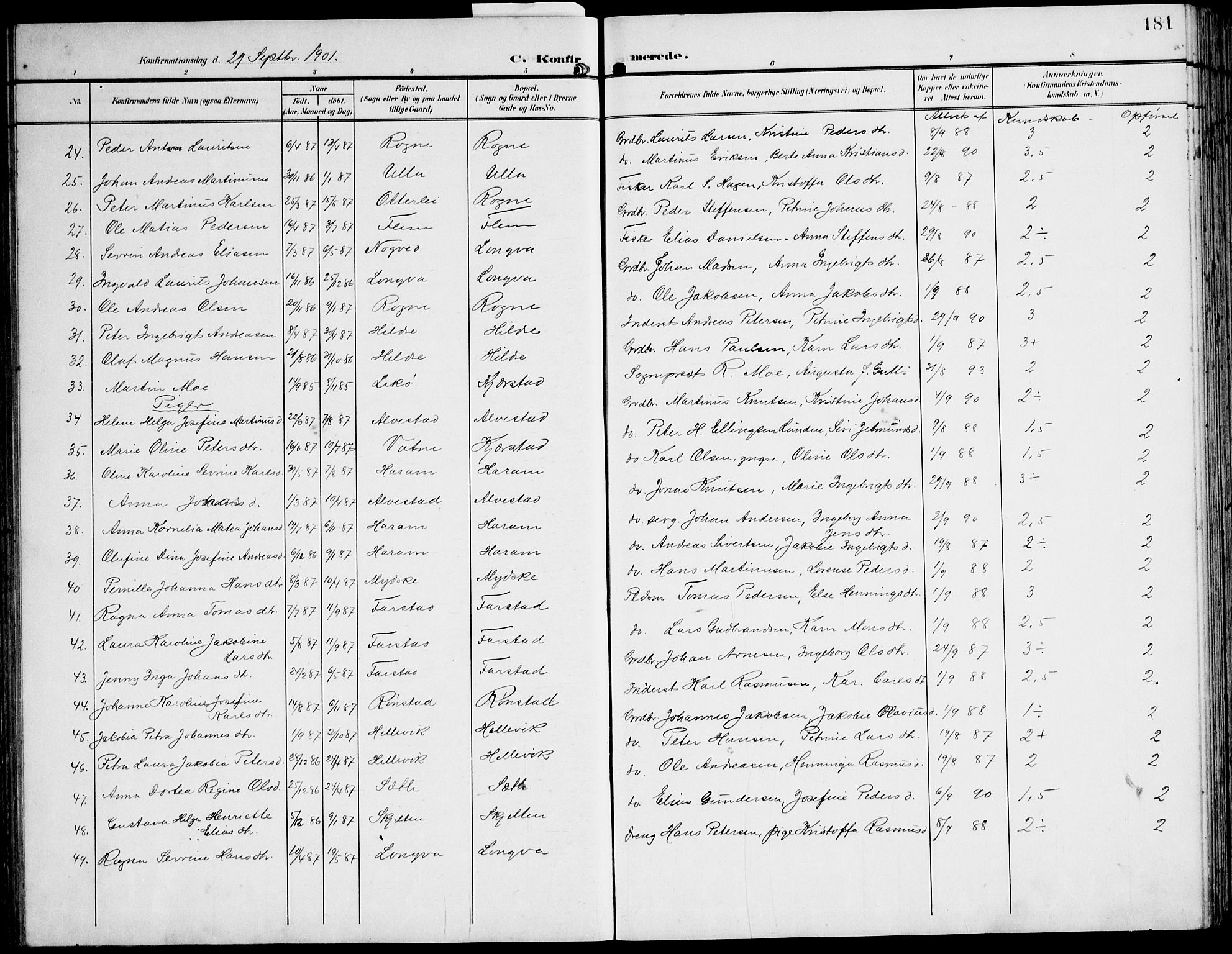 Ministerialprotokoller, klokkerbøker og fødselsregistre - Møre og Romsdal, AV/SAT-A-1454/536/L0511: Klokkerbok nr. 536C06, 1899-1944, s. 181