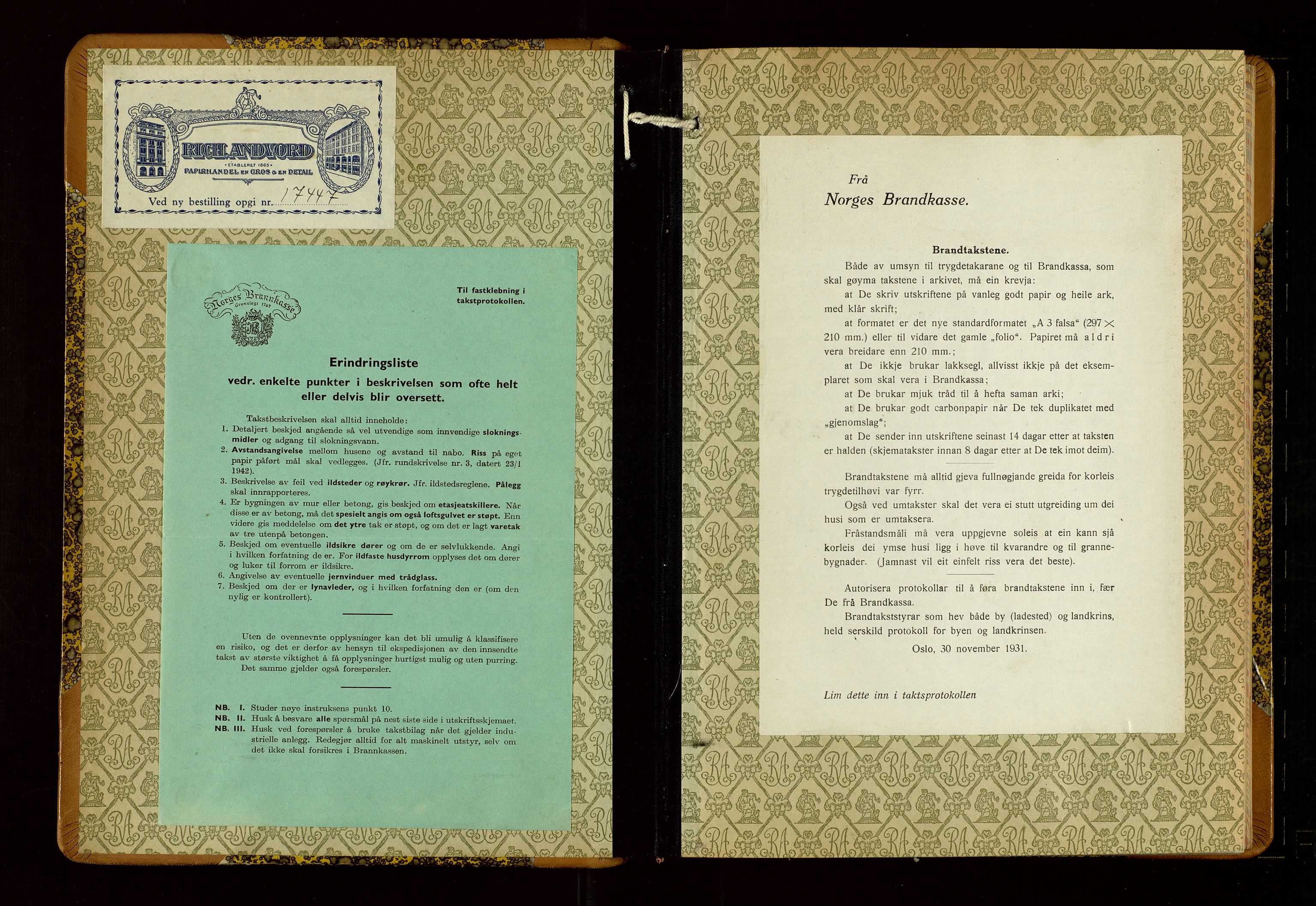 Skjold lensmannskontor, AV/SAST-A-100182/Gob/L0002: "Branntakstbok for Skjold lensmannskrins Rogaland fylke", 1939-1952