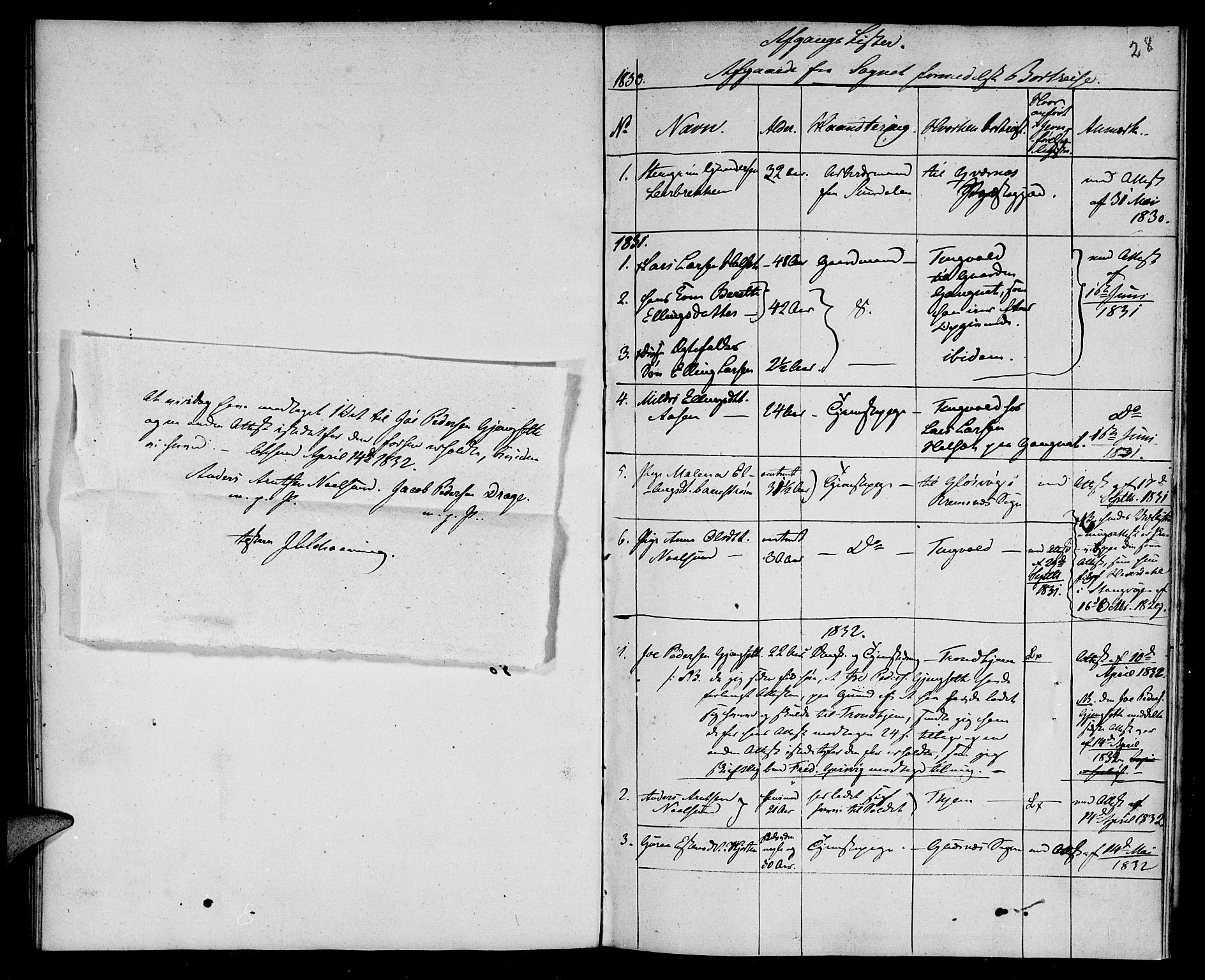 Ministerialprotokoller, klokkerbøker og fødselsregistre - Møre og Romsdal, SAT/A-1454/573/L0872: Ministerialbok nr. 573A02, 1828-1832, s. 28