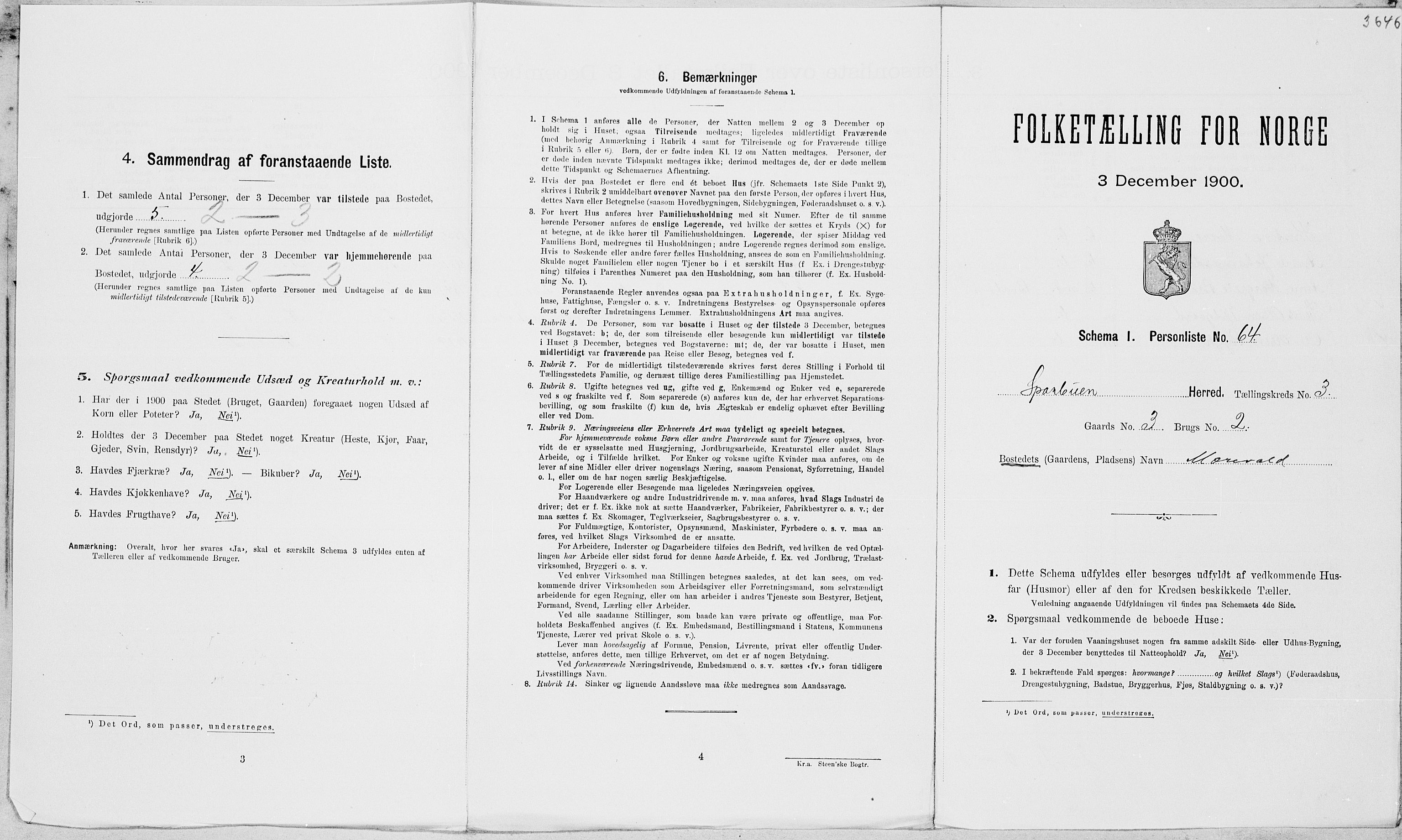 SAT, Folketelling 1900 for 1731 Sparbu herred, 1900, s. 387