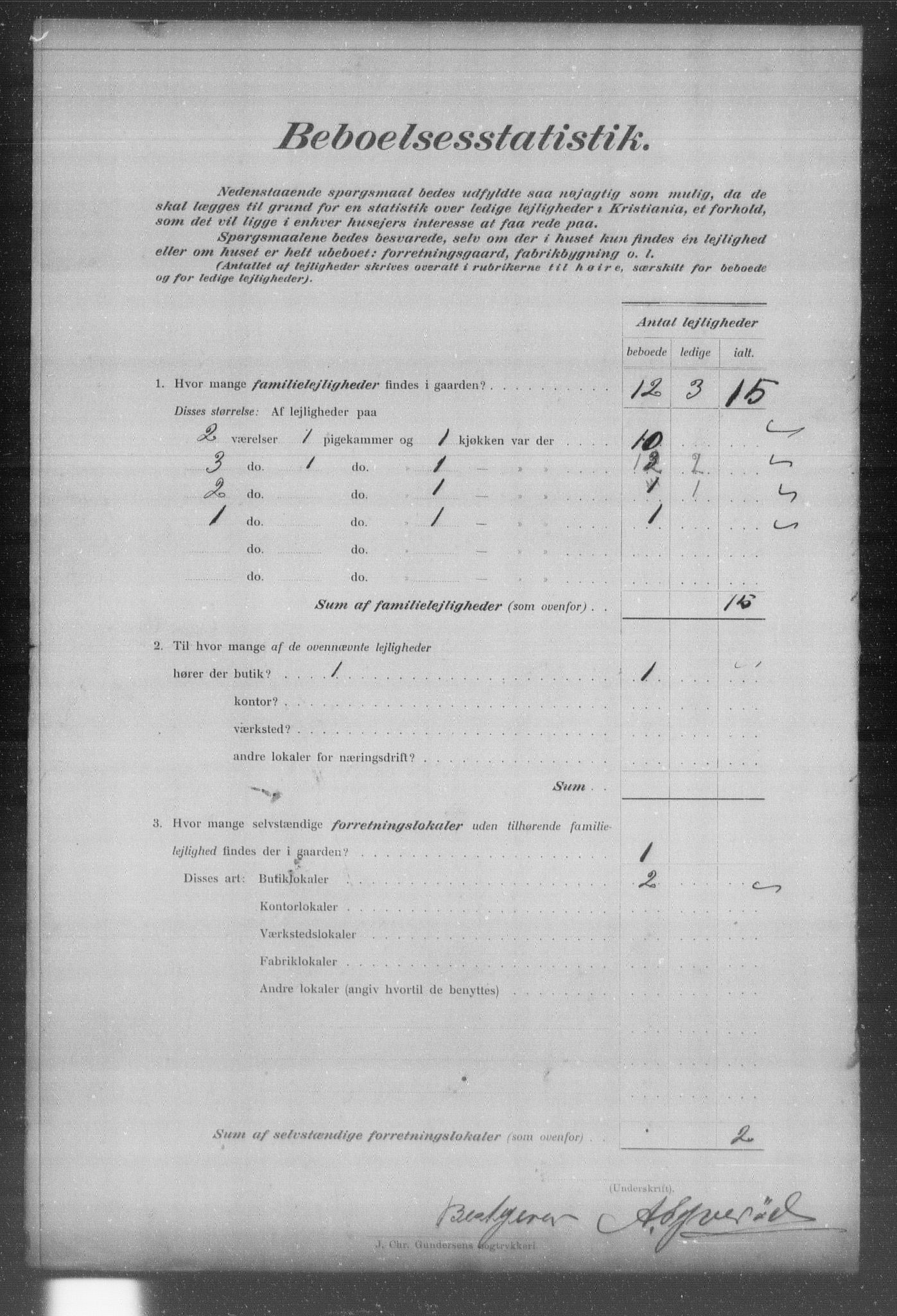 OBA, Kommunal folketelling 31.12.1903 for Kristiania kjøpstad, 1903, s. 23600