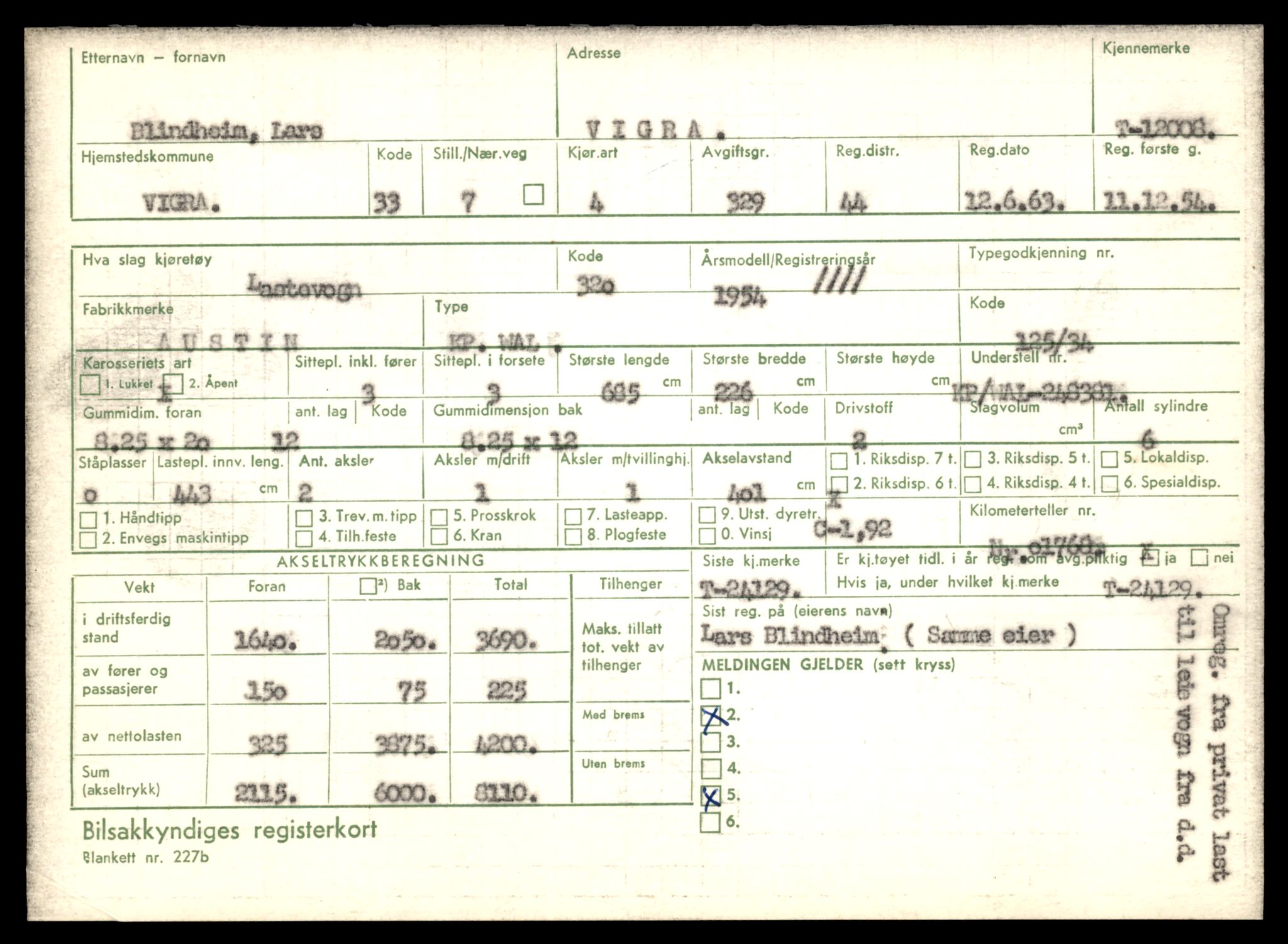 Møre og Romsdal vegkontor - Ålesund trafikkstasjon, AV/SAT-A-4099/F/Fe/L0032: Registreringskort for kjøretøy T 11997 - T 12149, 1927-1998, s. 195
