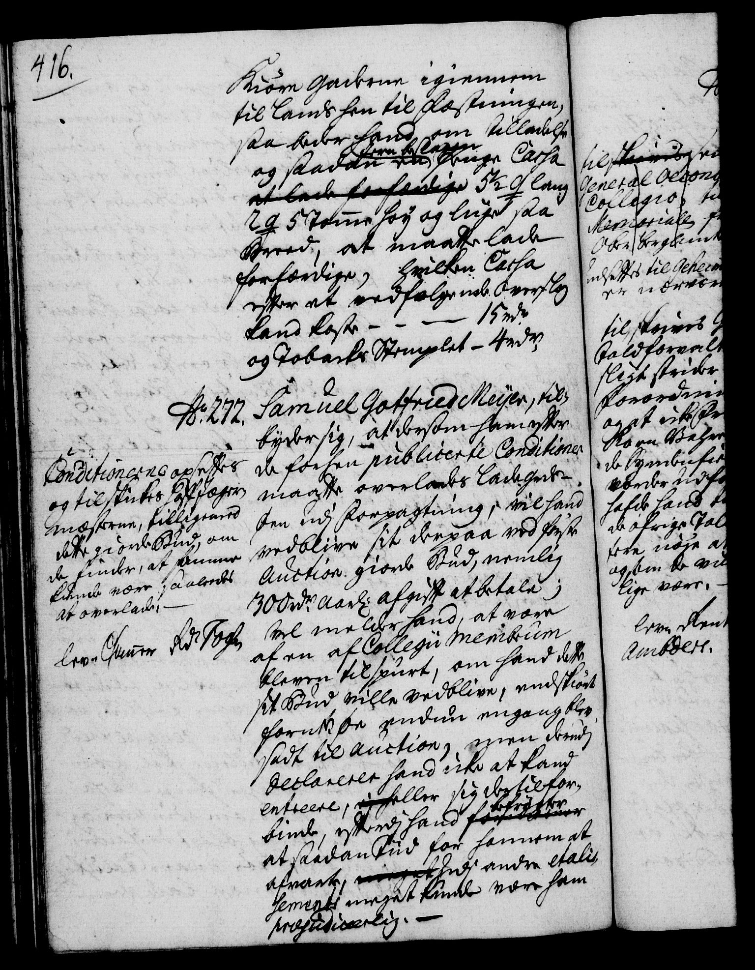 Rentekammeret, Kammerkanselliet, RA/EA-3111/G/Gh/Gha/L0022: Norsk ekstraktmemorialprotokoll (merket RK 53.67), 1739-1741, s. 416