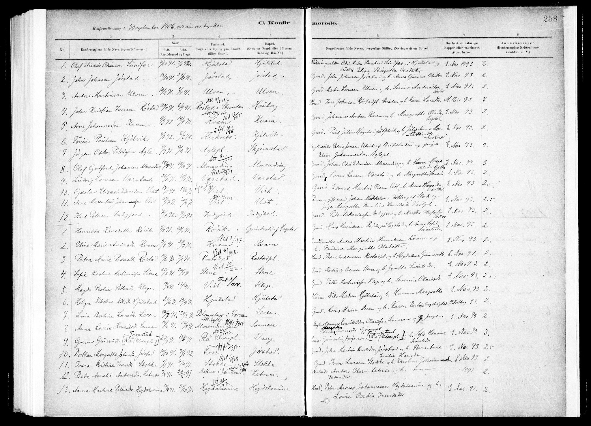 Ministerialprotokoller, klokkerbøker og fødselsregistre - Nord-Trøndelag, SAT/A-1458/730/L0285: Ministerialbok nr. 730A10, 1879-1914, s. 258