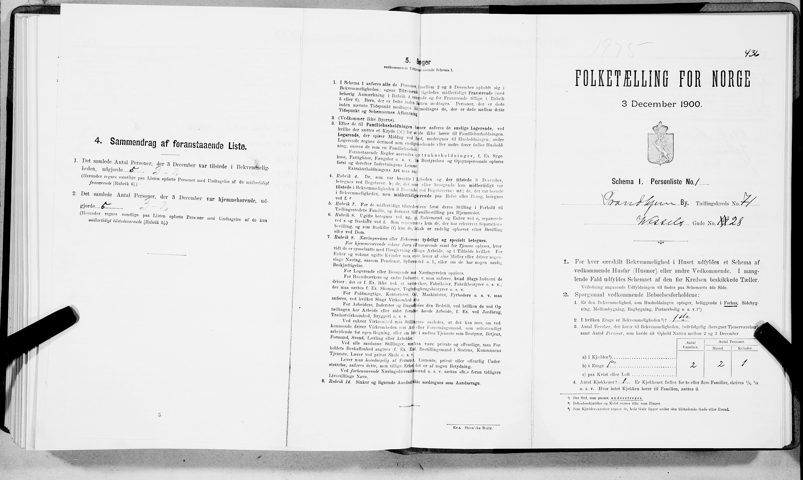 SAT, Folketelling 1900 for 1601 Trondheim kjøpstad, 1900, s. 13650