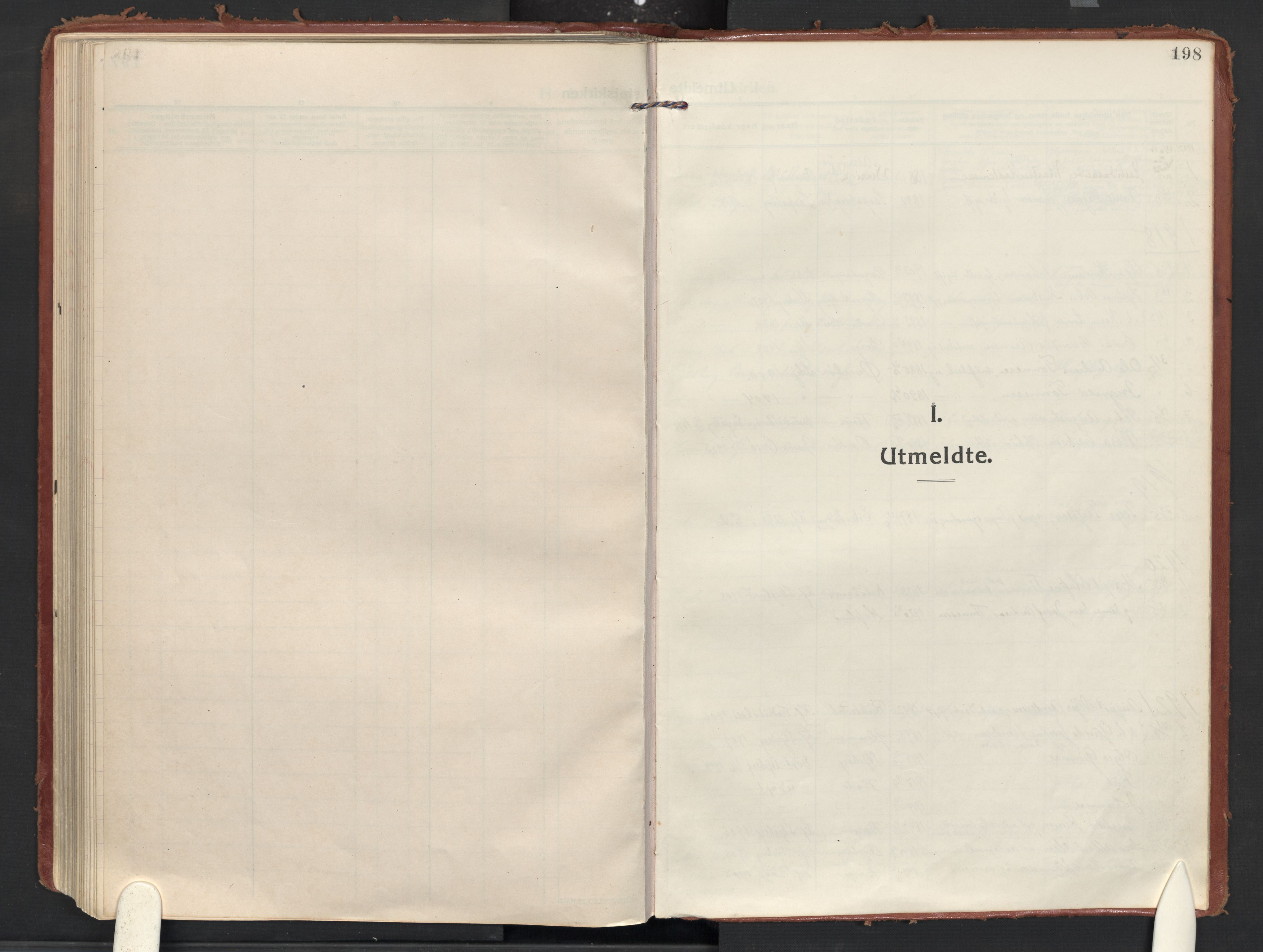 Skjeberg prestekontor Kirkebøker, AV/SAO-A-10923/F/Fd/L0001: Ministerialbok nr. IV 1, 1916-1925, s. 198