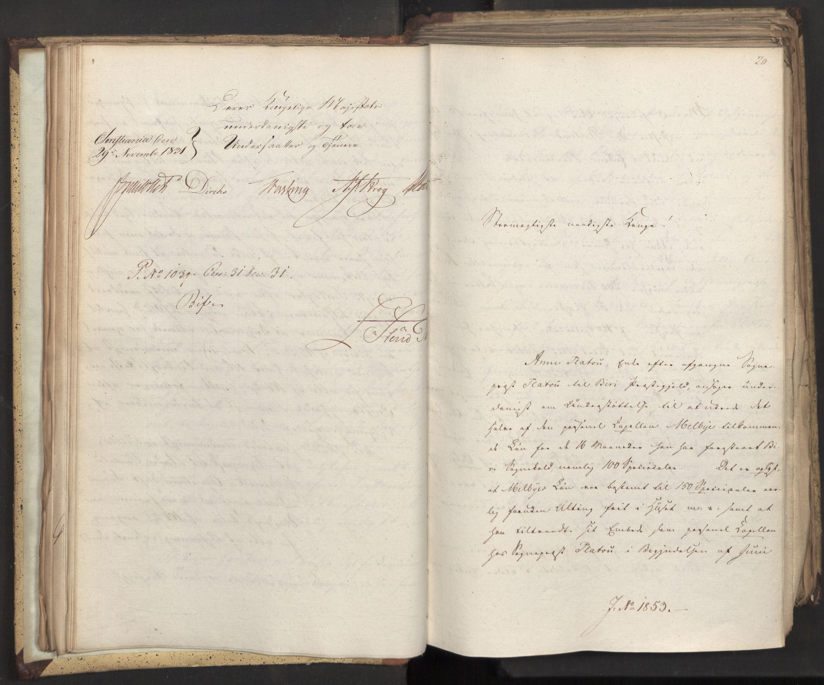 Statsrådsavdelingen i Stockholm, AV/RA-S-1003/D/Da/L0075: Regjeringsinnstillinger nr. 1840-1940, 1831, s. 36