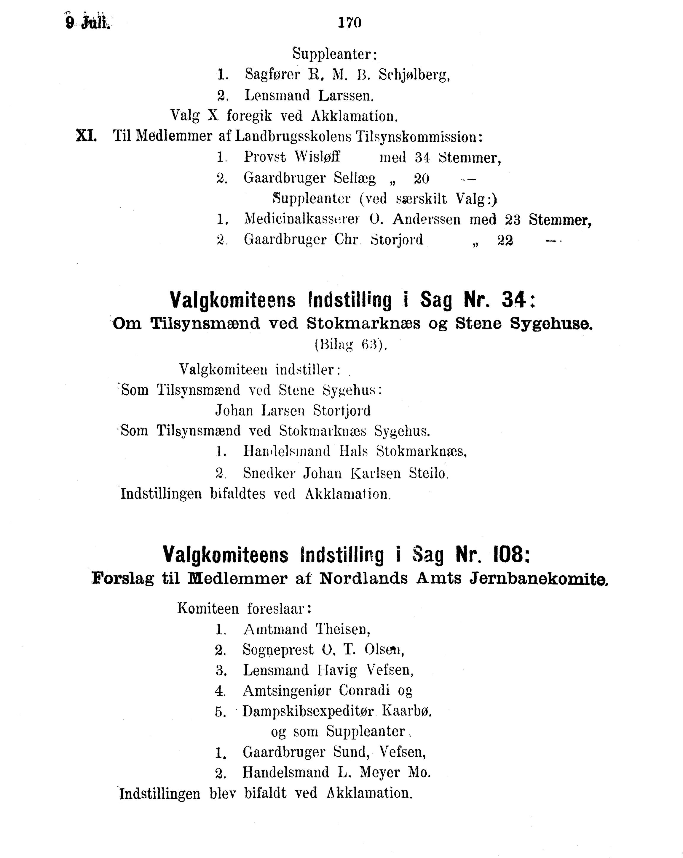 Nordland Fylkeskommune. Fylkestinget, AIN/NFK-17/176/A/Ac/L0016: Fylkestingsforhandlinger 1891-1893, 1891-1893