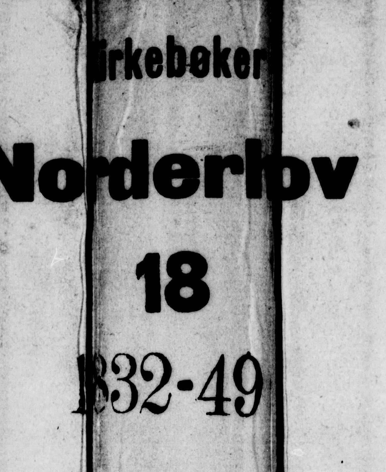 Lunder kirkebøker, SAKO/A-629/G/Ga/L0001: Klokkerbok nr. I 1, 1832-1849