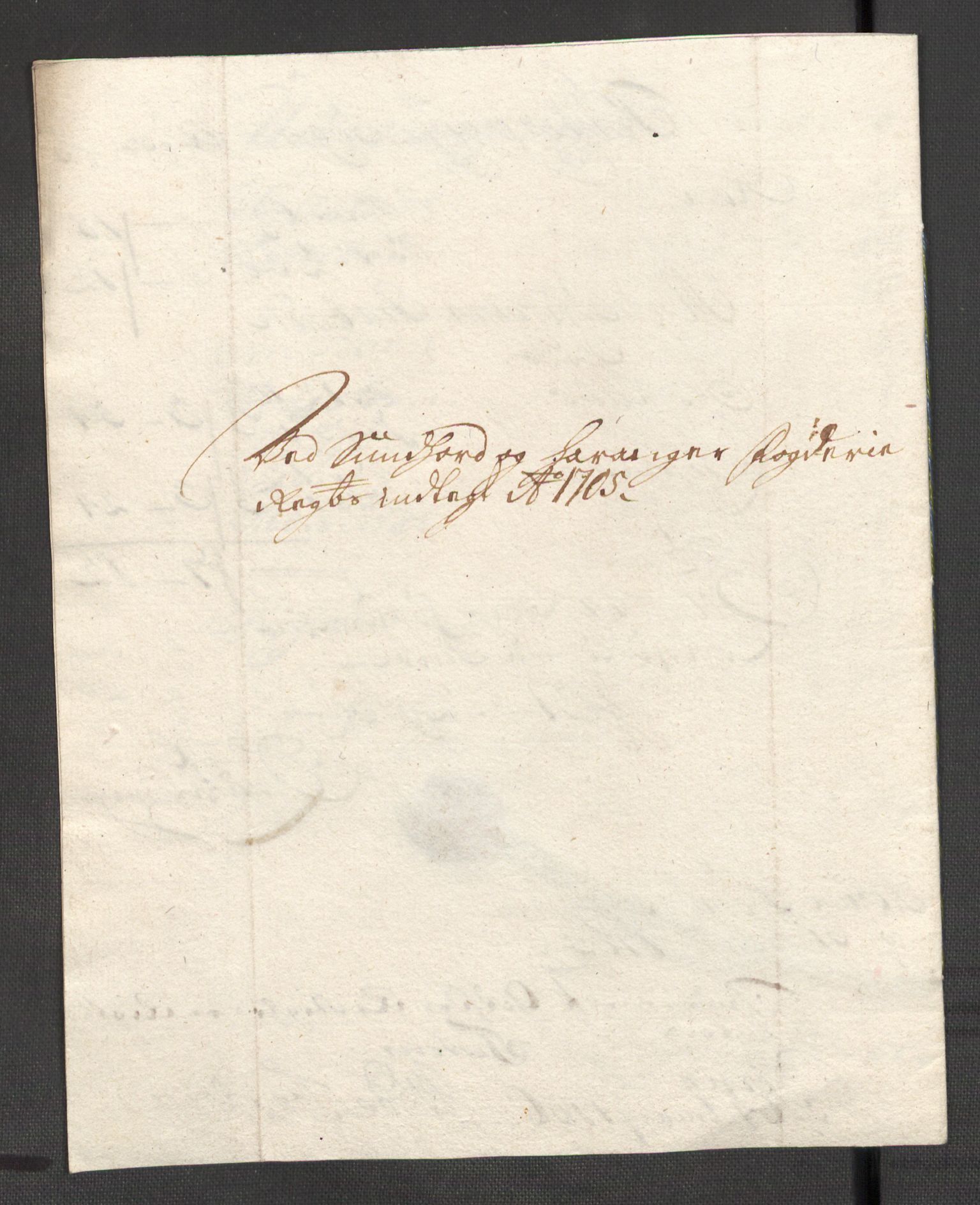 Rentekammeret inntil 1814, Reviderte regnskaper, Fogderegnskap, AV/RA-EA-4092/R48/L2983: Fogderegnskap Sunnhordland og Hardanger, 1705, s. 144