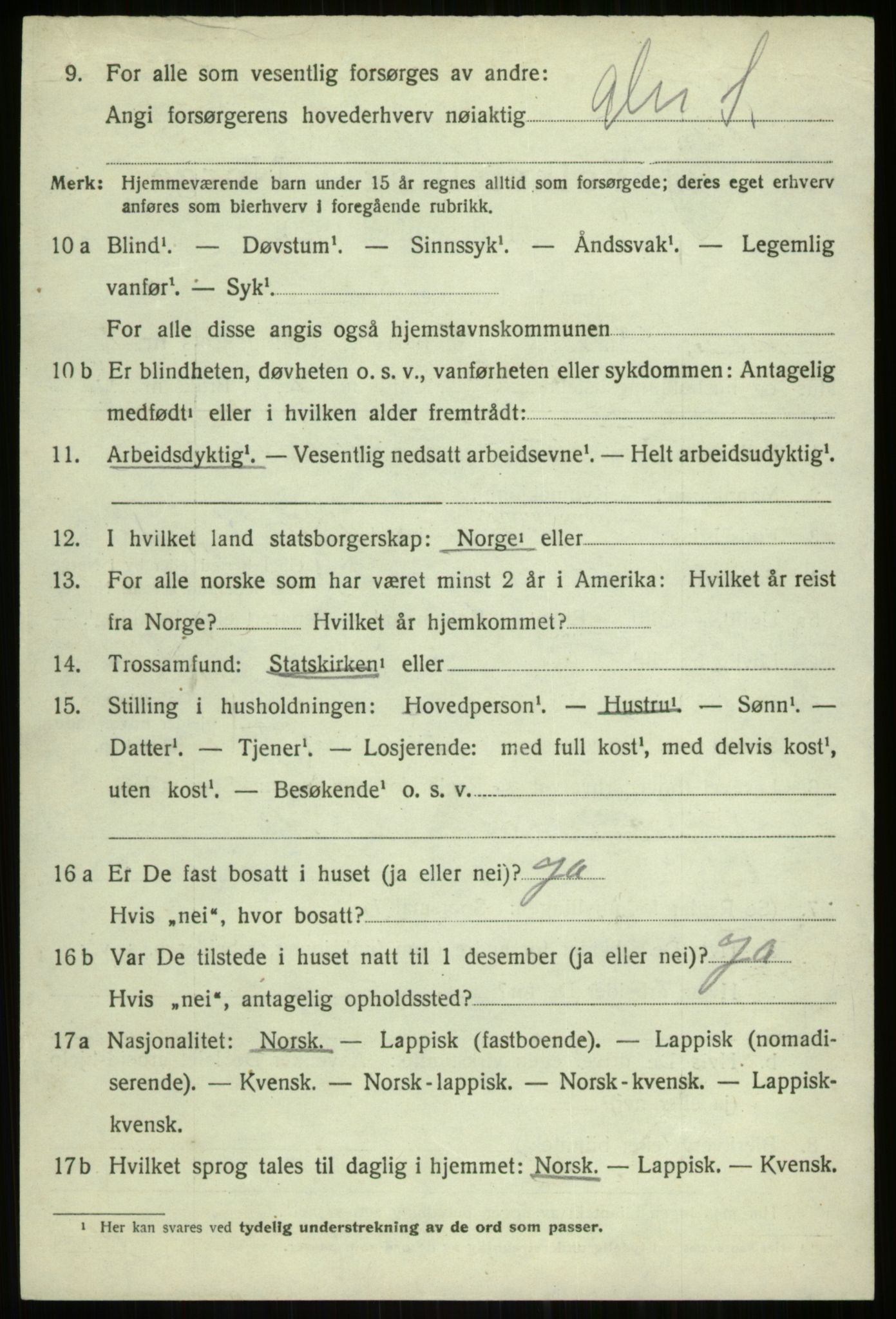 SATØ, Folketelling 1920 for 1934 Tromsøysund herred, 1920, s. 4959