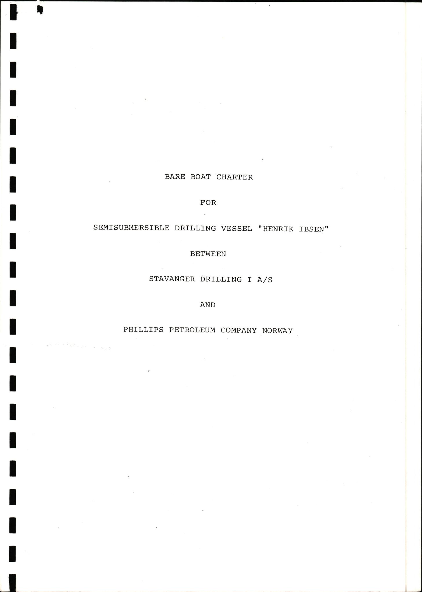 Pa 1503 - Stavanger Drilling AS, SAST/A-101906/2/E/Ec/Eca/L0001: Korrespondanse med Phillips Petroleum Company, 1976-1984