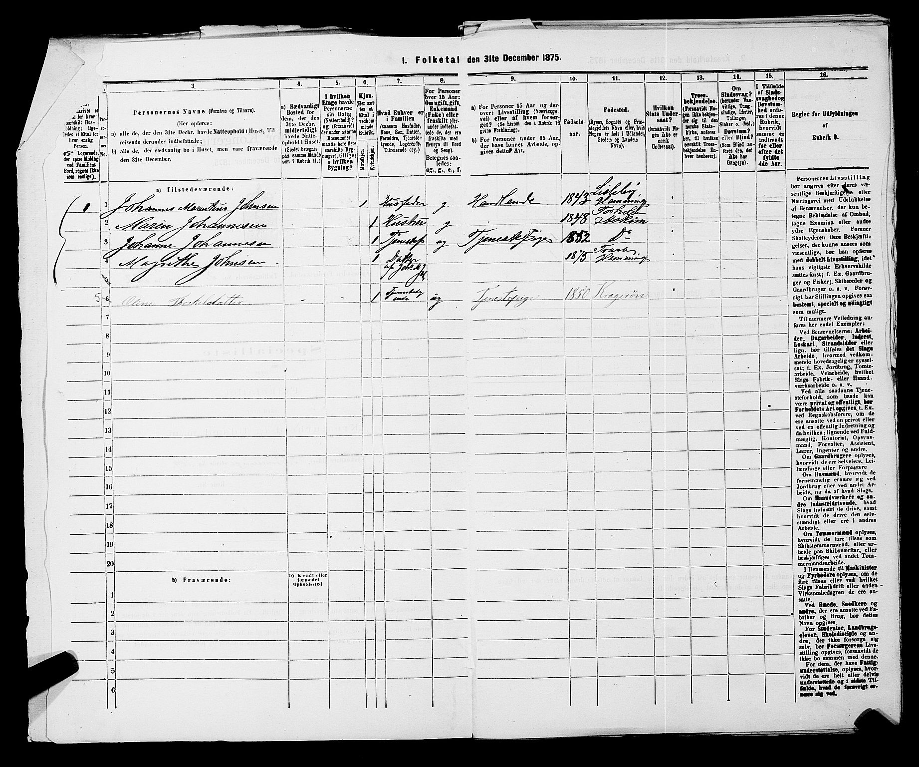 RA, Folketelling 1875 for 0103B Fredrikstad prestegjeld, Fredrikstad kjøpstad, 1875, s. 771