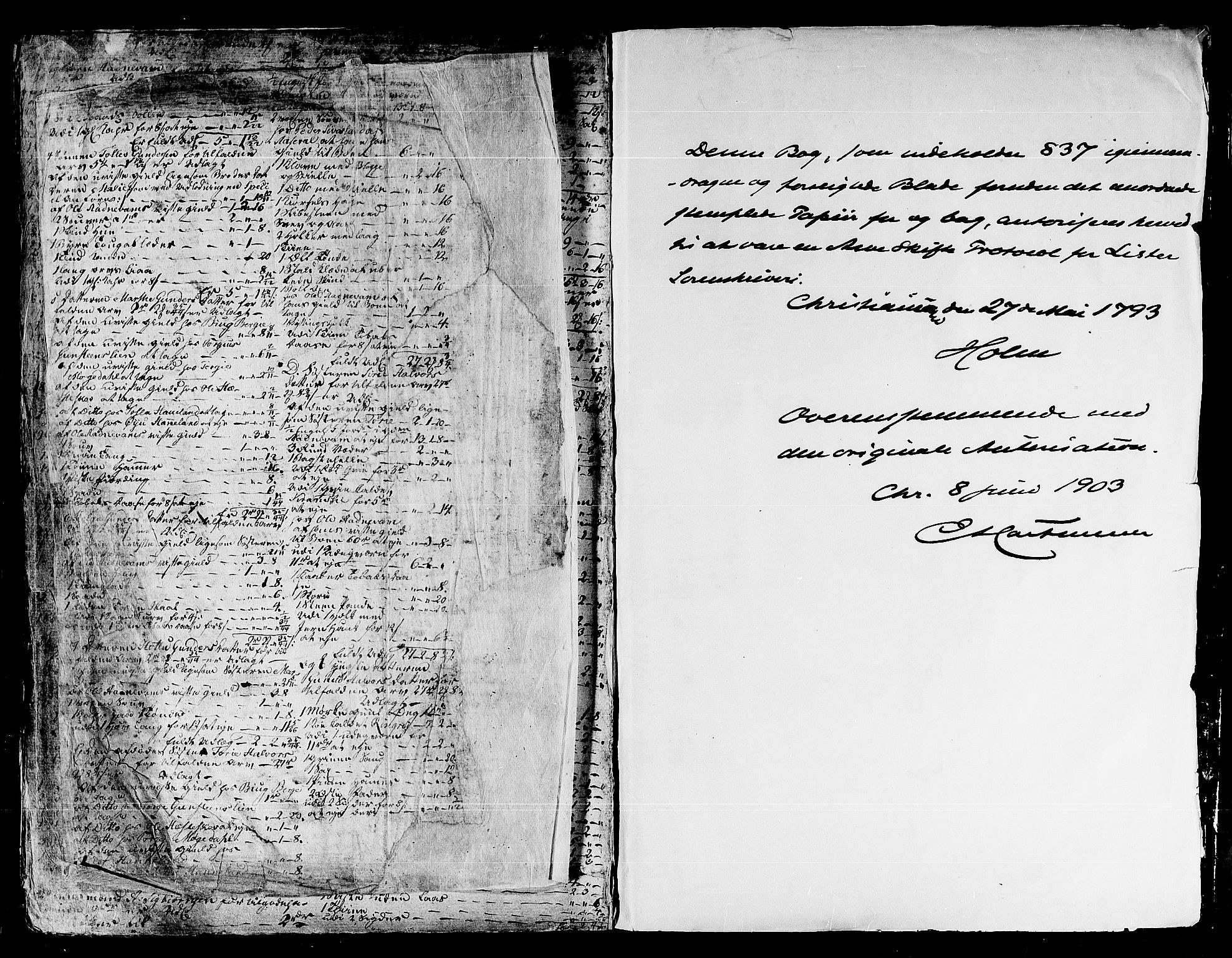 Lister sorenskriveri, AV/SAK-1221-0003/H/Hc/L0044: Skifteprotokoll nr 36a med register, 1786-1792, s. 838b