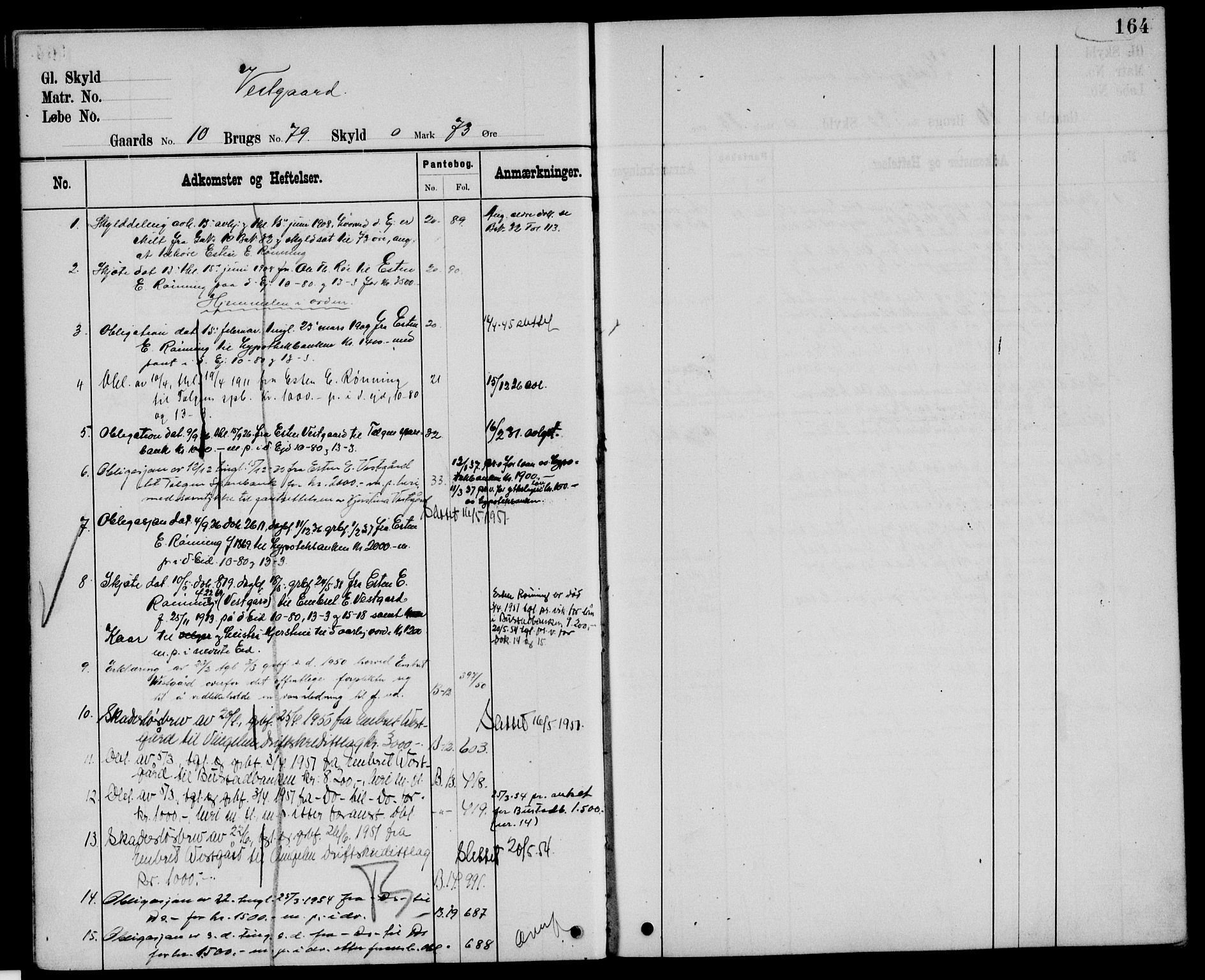 Nord-Østerdal tingrett, AV/SAH-TING-020/H/Ha/Hah/L0048: Panteregister nr. 1, 1897, s. 164