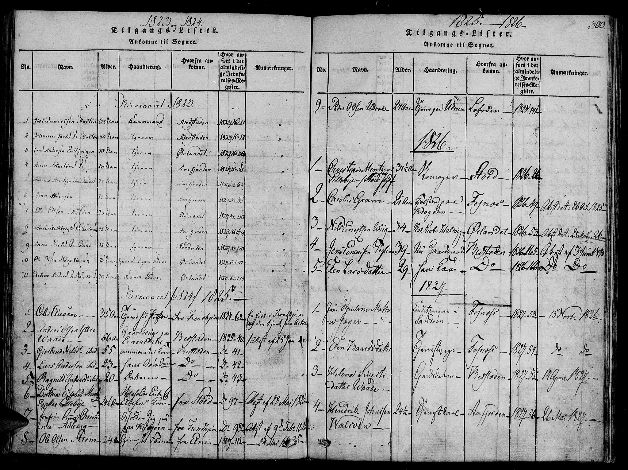 Ministerialprotokoller, klokkerbøker og fødselsregistre - Sør-Trøndelag, AV/SAT-A-1456/657/L0702: Ministerialbok nr. 657A03, 1818-1831, s. 300