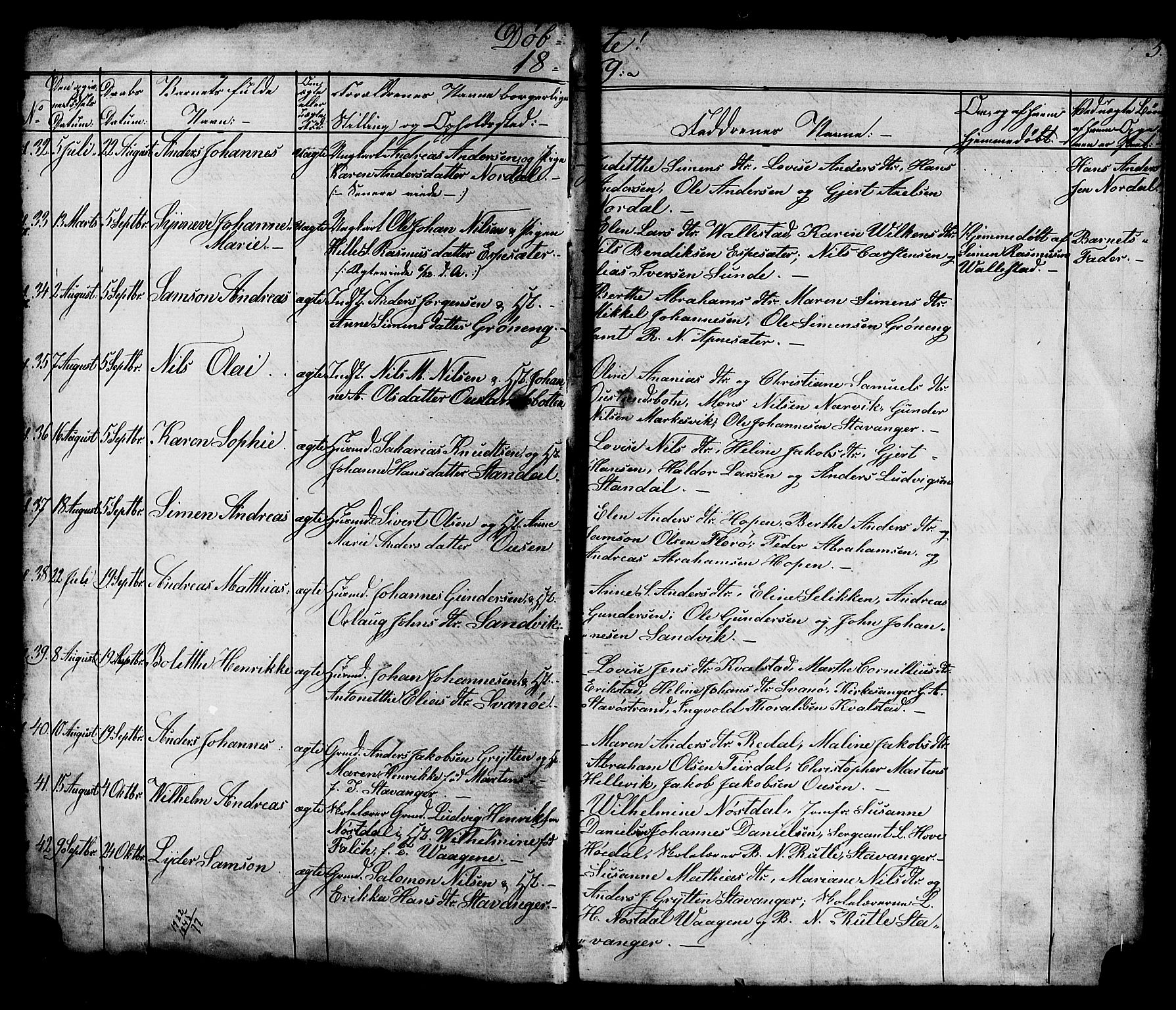 Kinn sokneprestembete, AV/SAB-A-80801/H/Hab/Habc/L0002: Klokkerbok nr. C 2, 1869-1918, s. 5