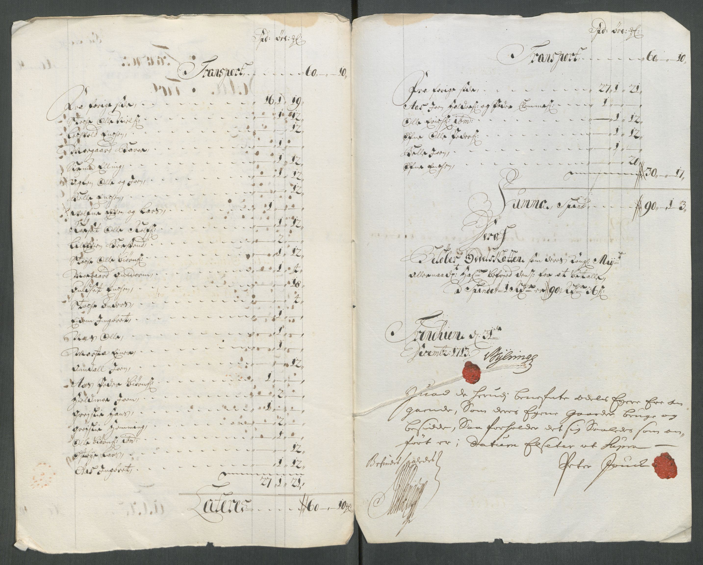 Rentekammeret inntil 1814, Reviderte regnskaper, Fogderegnskap, RA/EA-4092/R61/L4113: Fogderegnskap Strinda og Selbu, 1712-1713, s. 501