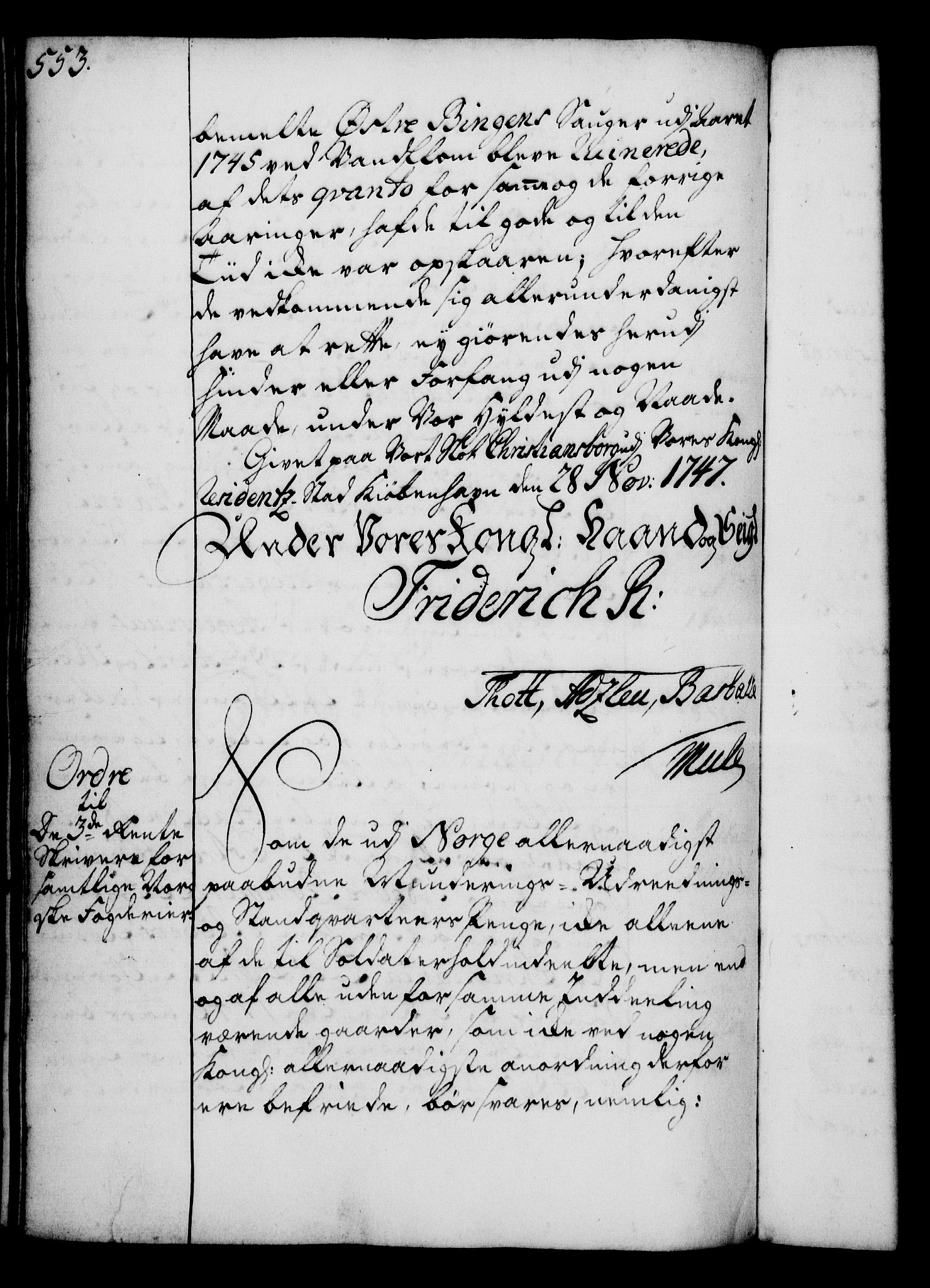 Rentekammeret, Kammerkanselliet, AV/RA-EA-3111/G/Gg/Gga/L0005: Norsk ekspedisjonsprotokoll med register (merket RK 53.5), 1741-1749, s. 553