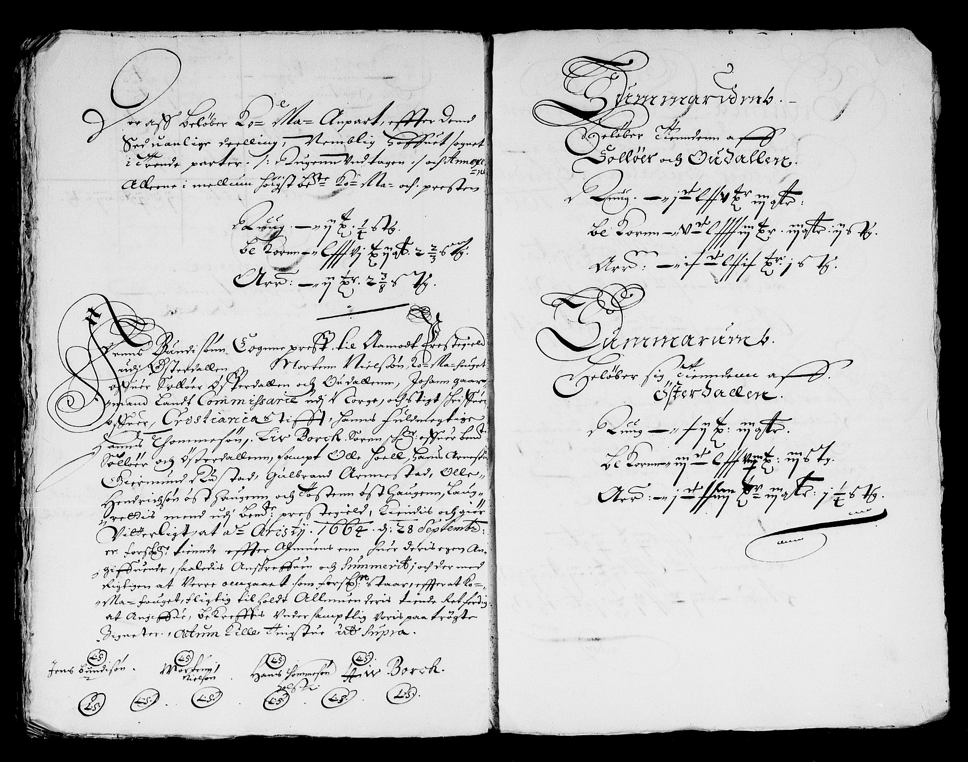 Rentekammeret inntil 1814, Reviderte regnskaper, Stiftamtstueregnskaper, Landkommissariatet på Akershus og Akershus stiftamt, AV/RA-EA-5869/R/Ra/L0020: Landkommissariatet på Akershus, 1664