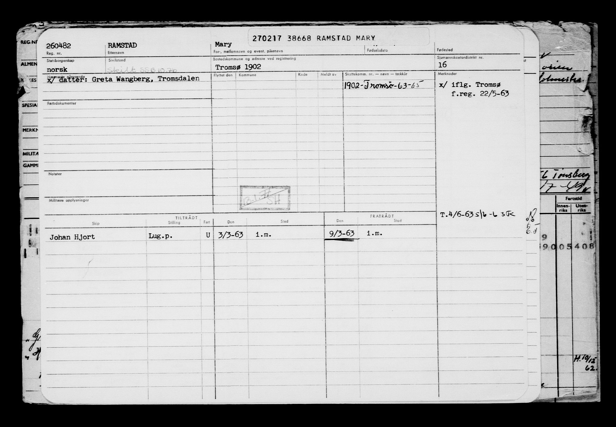 Direktoratet for sjømenn, AV/RA-S-3545/G/Gb/L0146: Hovedkort, 1917, s. 350