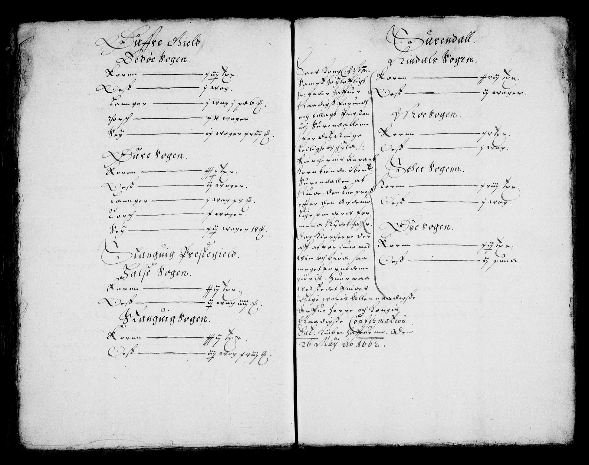 Rentekammeret inntil 1814, Realistisk ordnet avdeling, RA/EA-4070/N/Na/L0002/0001: [XI g]: Trondheims stifts jordebøker: / Nordmøre fogderi, 1664